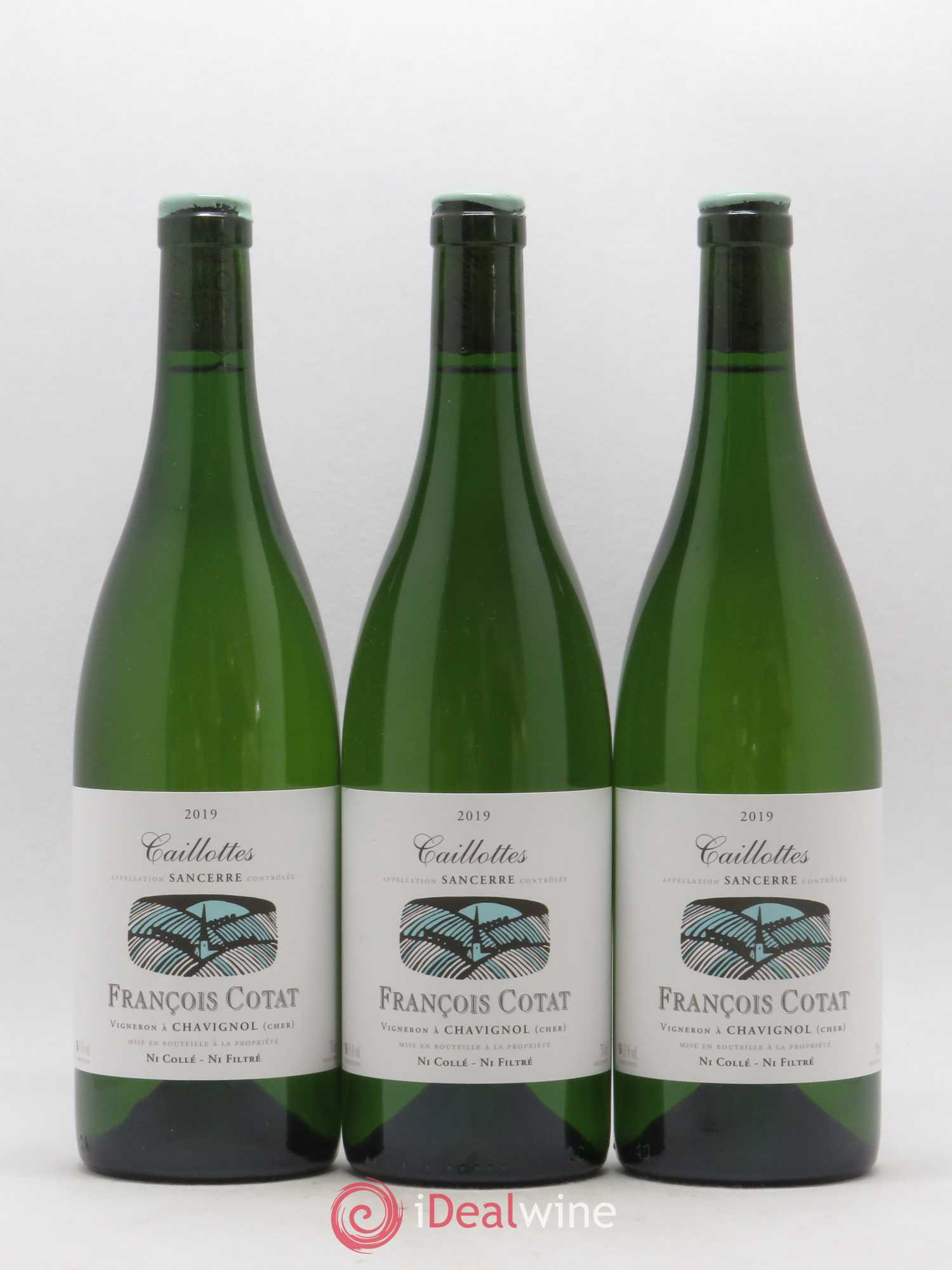 Sancerre Les Caillottes François Cotat (sans prix de réserve) 2019 - Lot de 3 bouteilles - 0