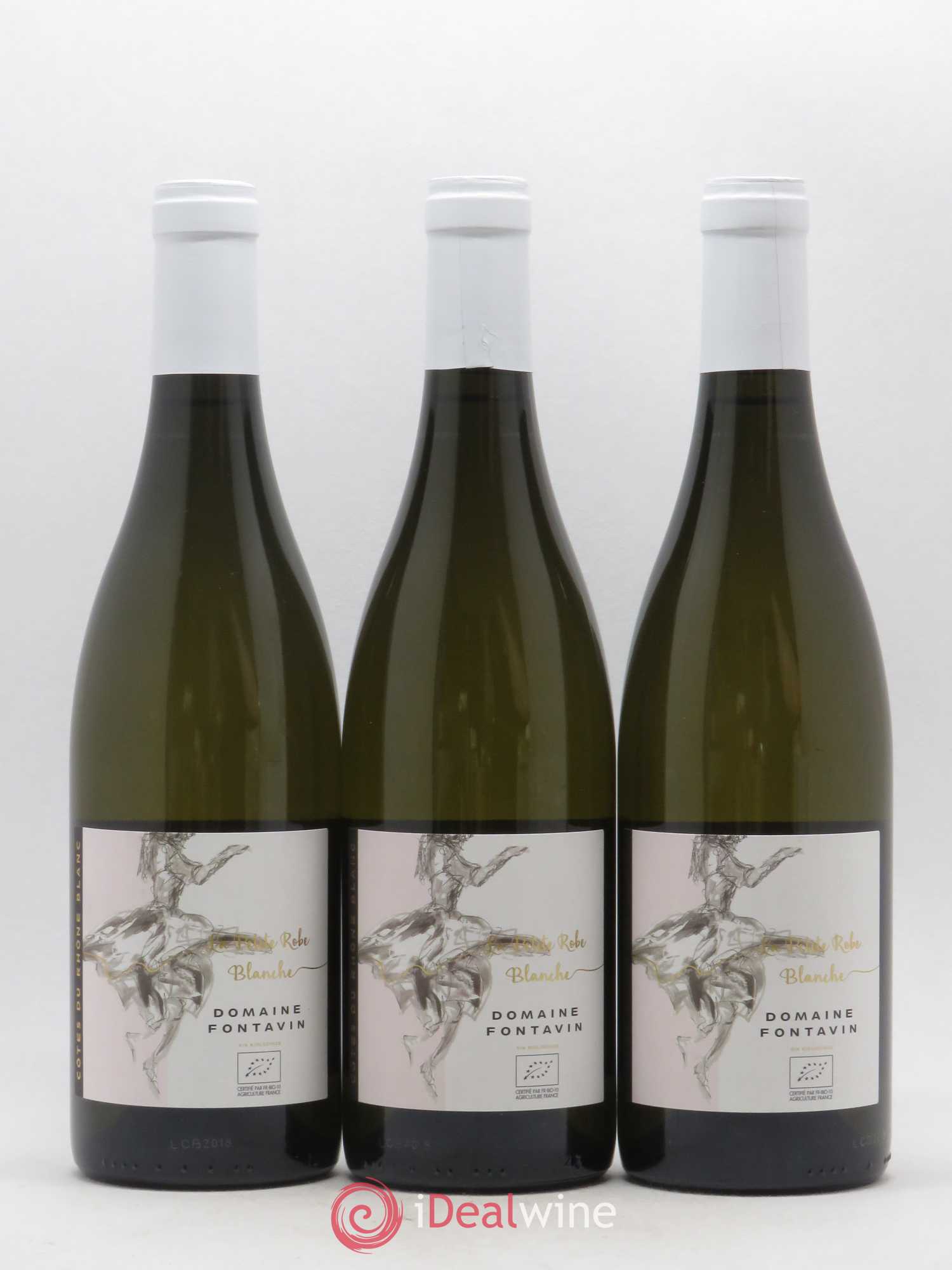 Côtes-du-Rhône Domaine Fontavin La Petite Robe Blanche (sans prix de réserve) 2018 - Posten von 3 Flaschen - 0
