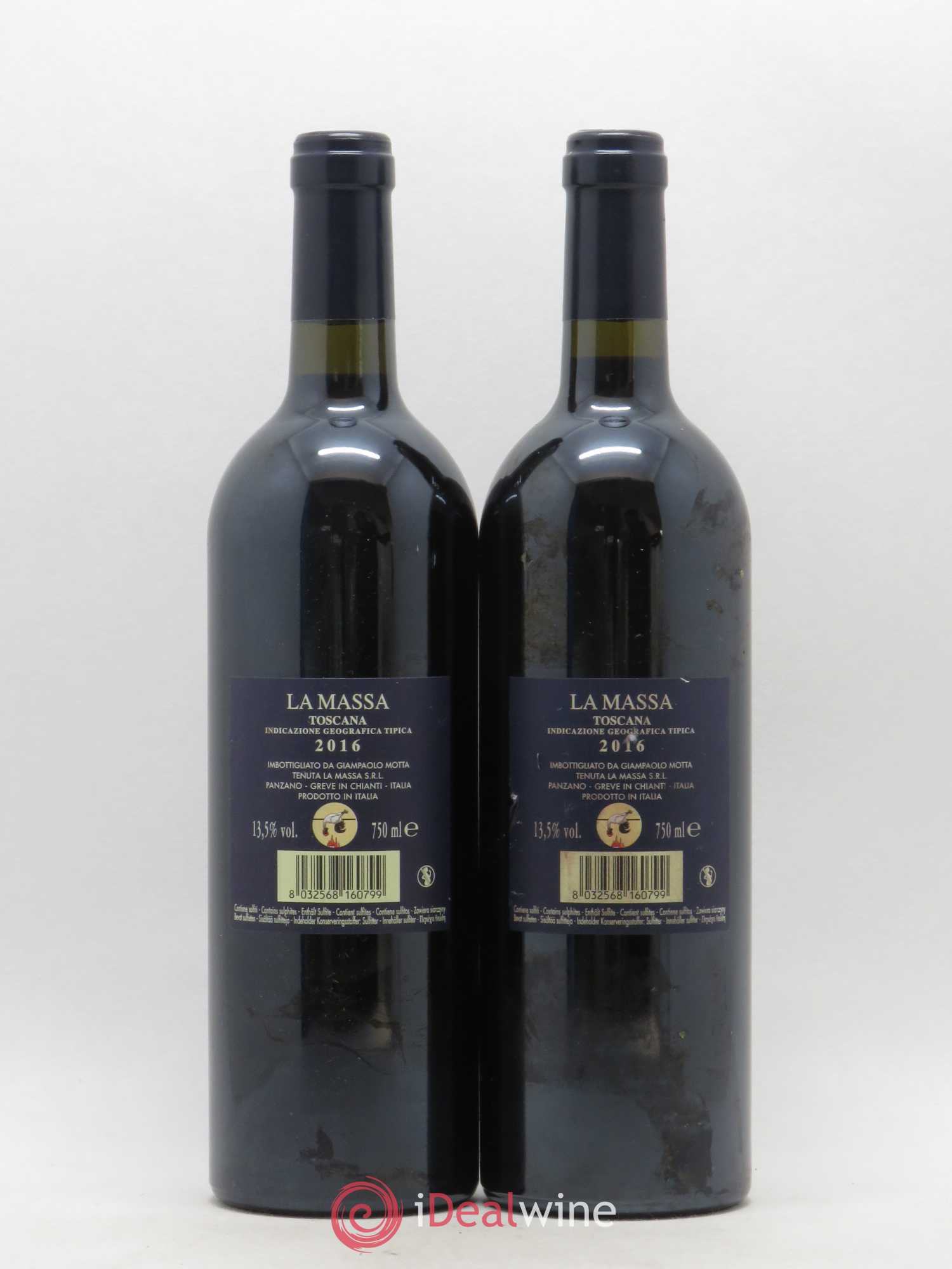 Toscana IGT La Massa (sans prix de réserve) 2016 - Lot de 2 bouteilles - 1