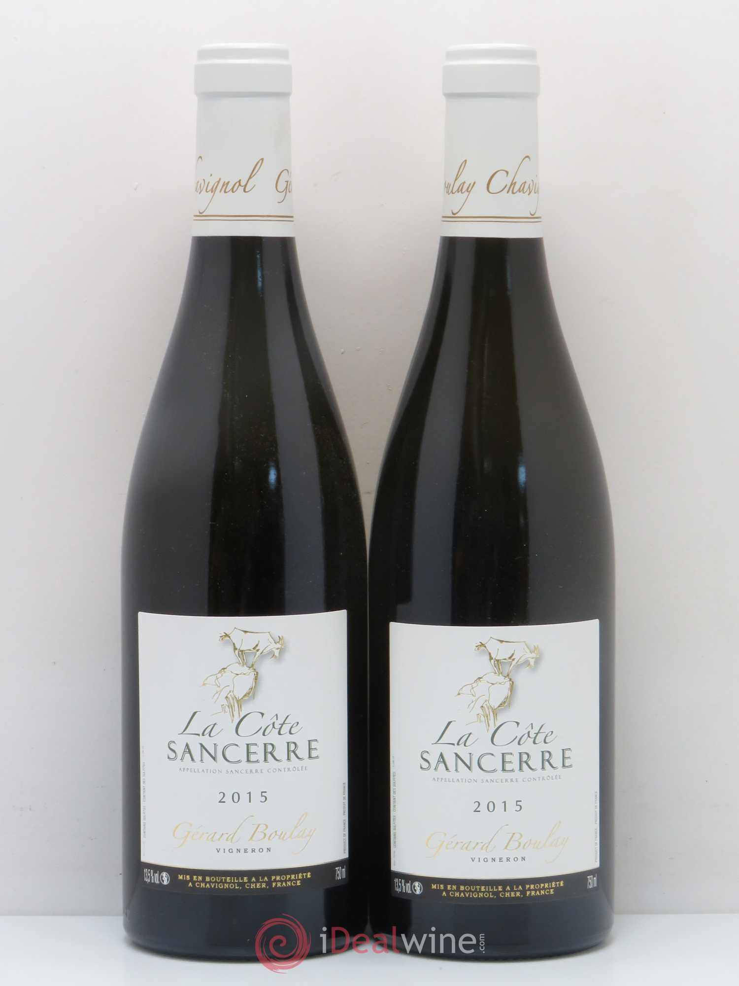 Sancerre Gérard Boulay La Côte (sans prix de réserve) 2015 - Posten von 2 Flaschen - 0