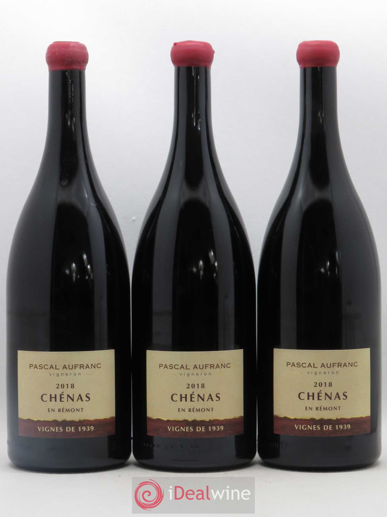 Chénas En Remont Vignes de 1939 Pascal Aufranc (sans prix de reserve) 2018 - Posten von 3 Magnum - 0
