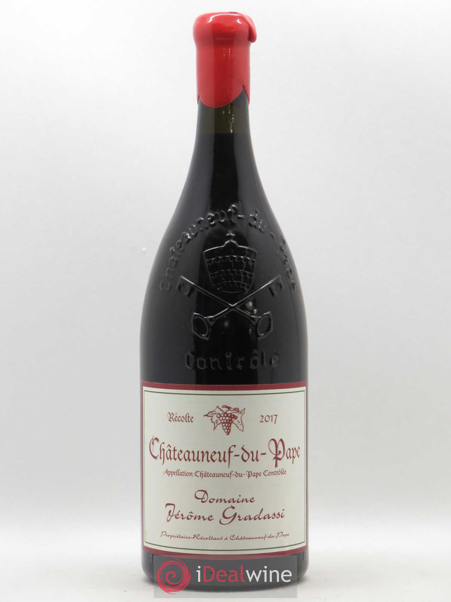 Châteauneuf-du-Pape Jerôme Gradassi (sans prix de reserve) 2017 - Posten von 1 Magnum - 0
