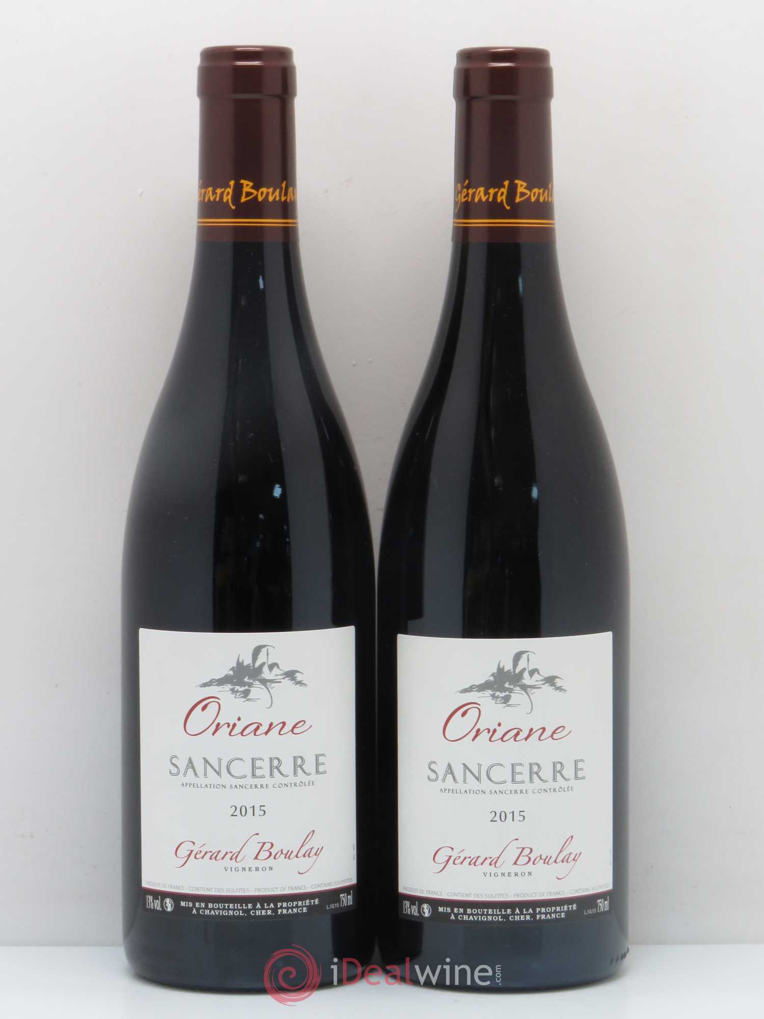 Sancerre Oriane Gérard Boulay 2015 - Lot de 2 bouteilles - 0