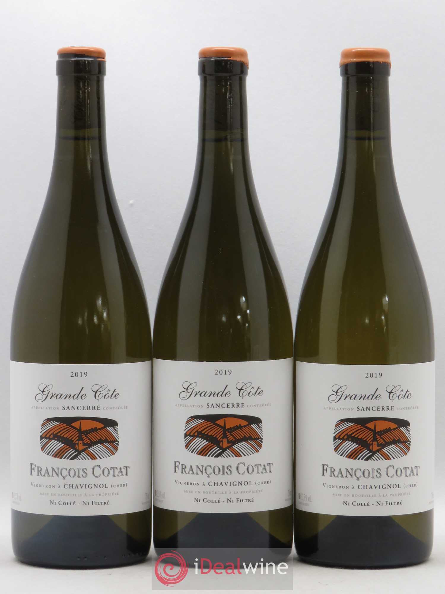Sancerre La Grande Côte François Cotat 2019 - Posten von 3 Flaschen - 0