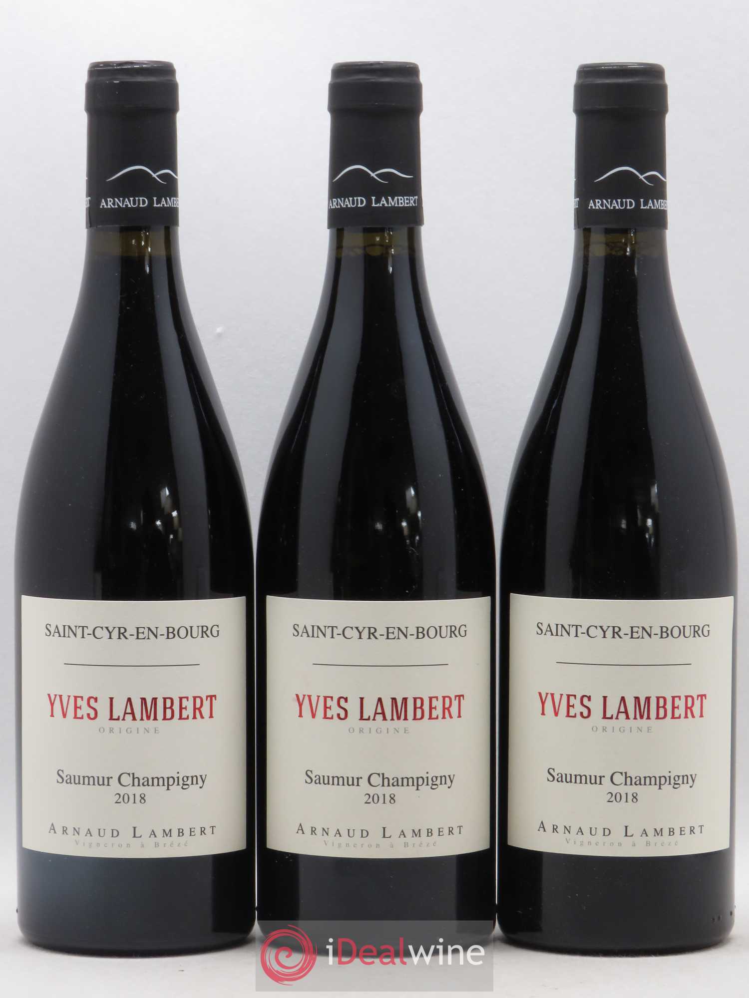 Saumur-Champigny Saint-Cyr-En-Bourg Yves Lambert Origine Domaine Arnaud Lambert (sans prix de reserve) 2018 - Posten von 3 Flaschen - 0