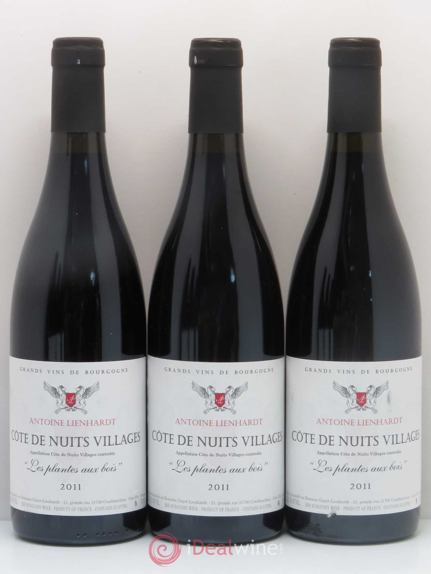 Côte de Nuits-Villages Les Plantes aux Bois Antoine Lienhardt (sans prix de réserve) 2011 - Posten von 6 Flaschen - 1
