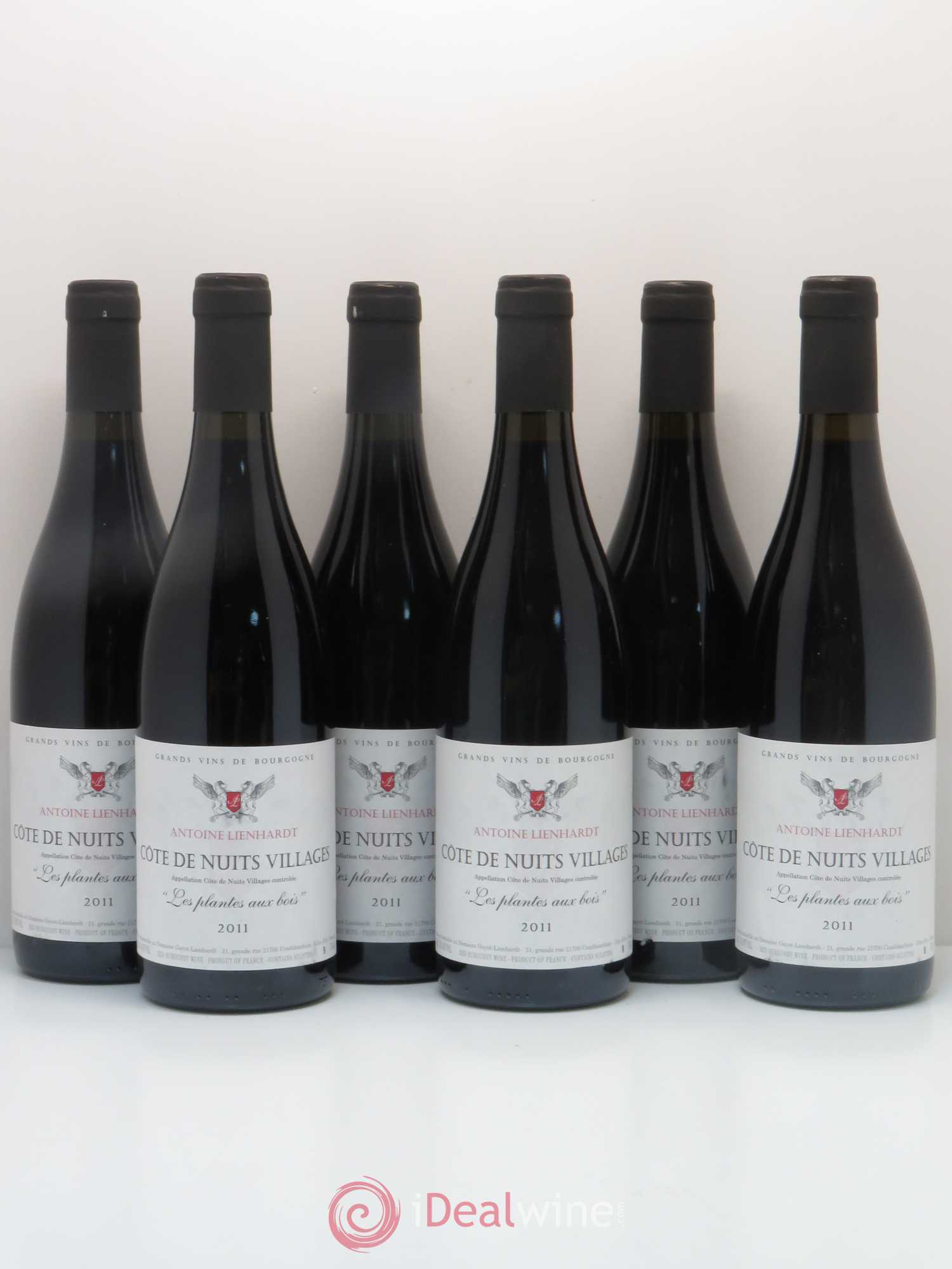 Côte de Nuits-Villages Les Plantes aux Bois Antoine Lienhardt (sans prix de réserve) 2011 - Posten von 6 Flaschen - 0