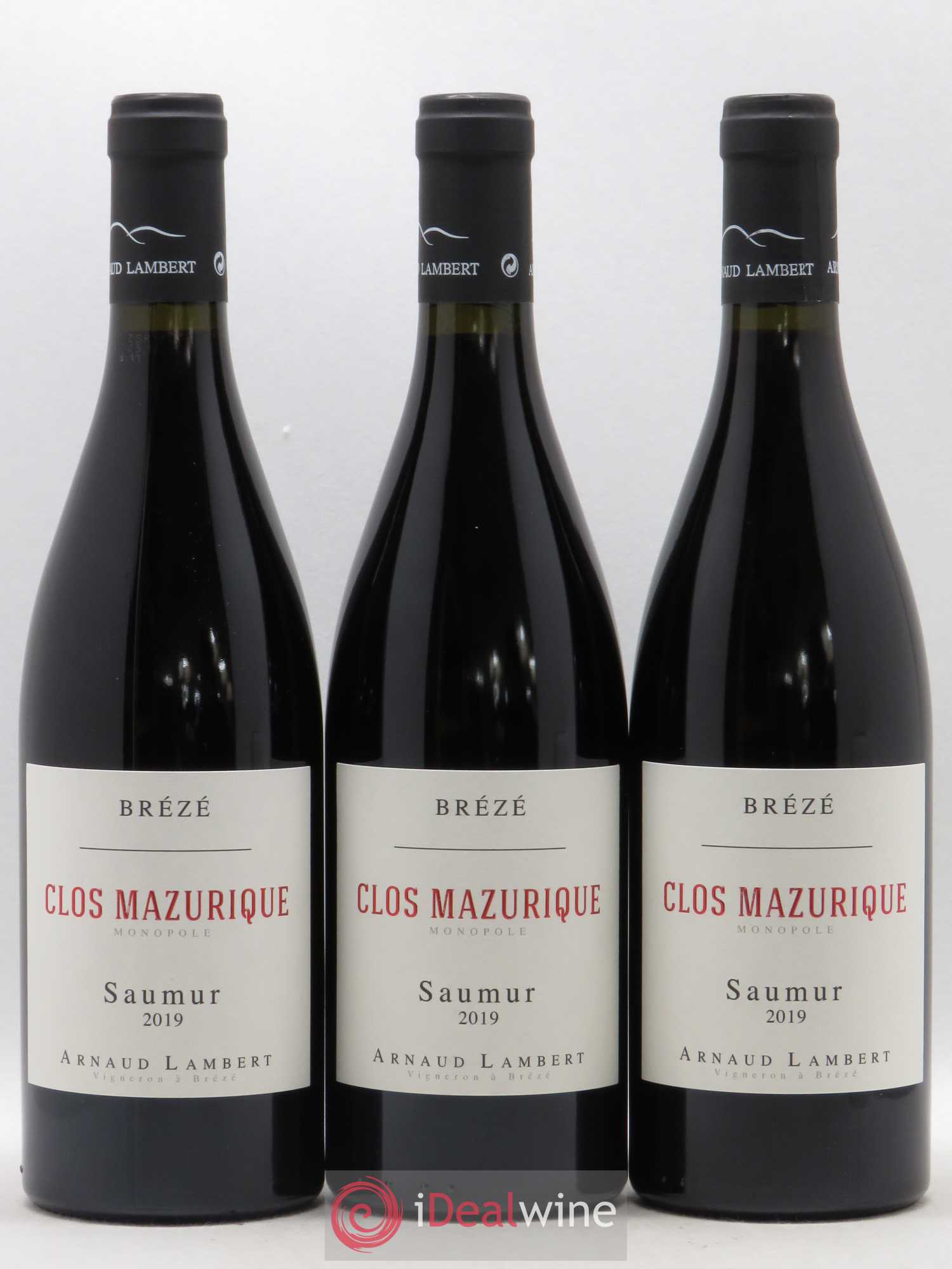 Saumur Clos Mazurique Arnaud Lambert Brézé (sans prix de reserve) 2019 - Lotto di 3 bottiglie - 0