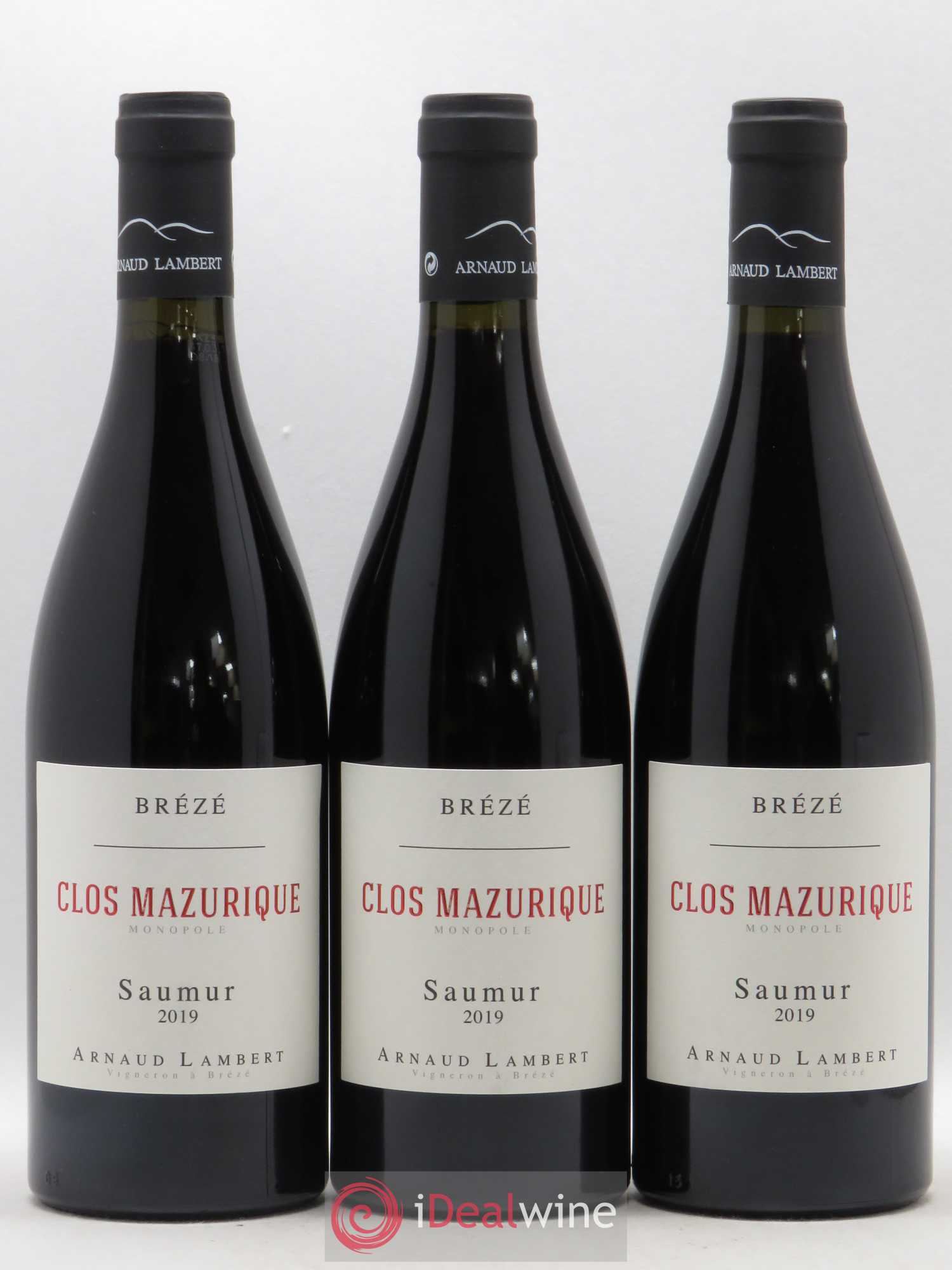 Saumur Clos Mazurique Arnaud Lambert Brézé (sans prix de reserve) 2019 - Lotto di 3 bottiglie - 0