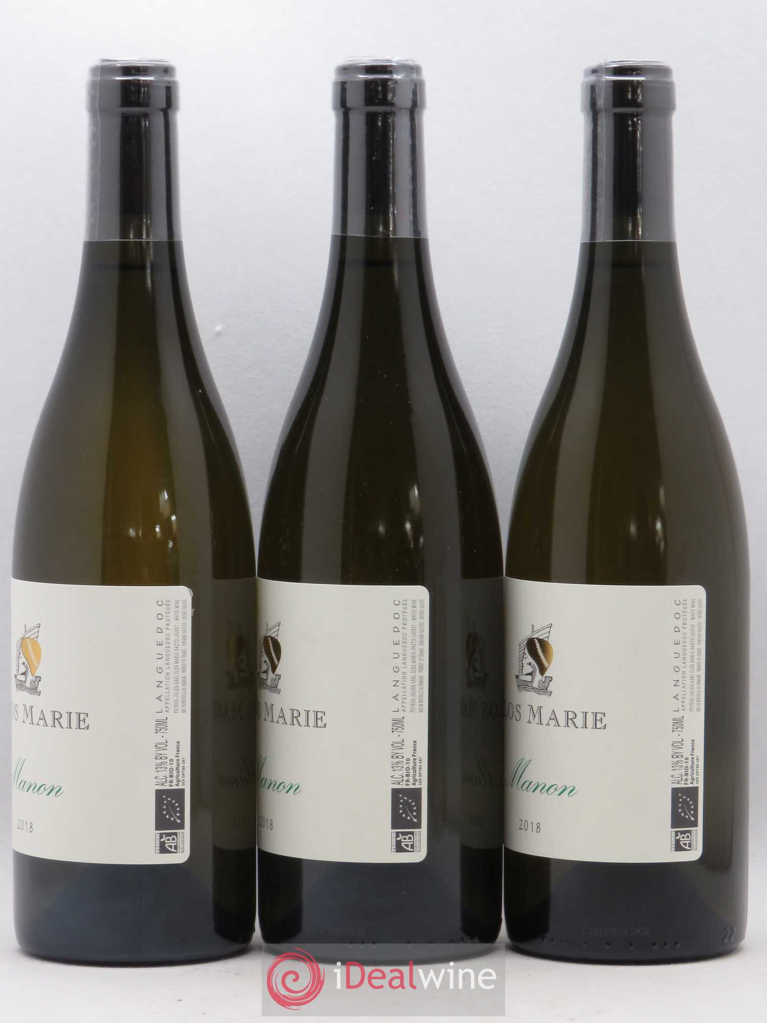 Languedoc Manon Clos Marie (sans prix de reserve) 2018 - Posten von 3 Flaschen - 1