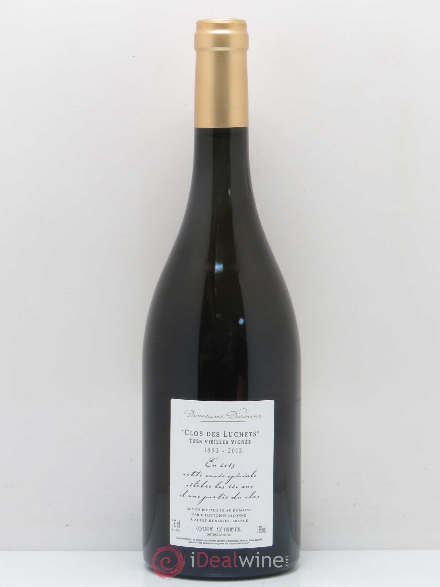 Meursault Clos des Luchets Très Vieilles Vignes Domaine Diconne 2013 - Posten von 1 Flasche - 1