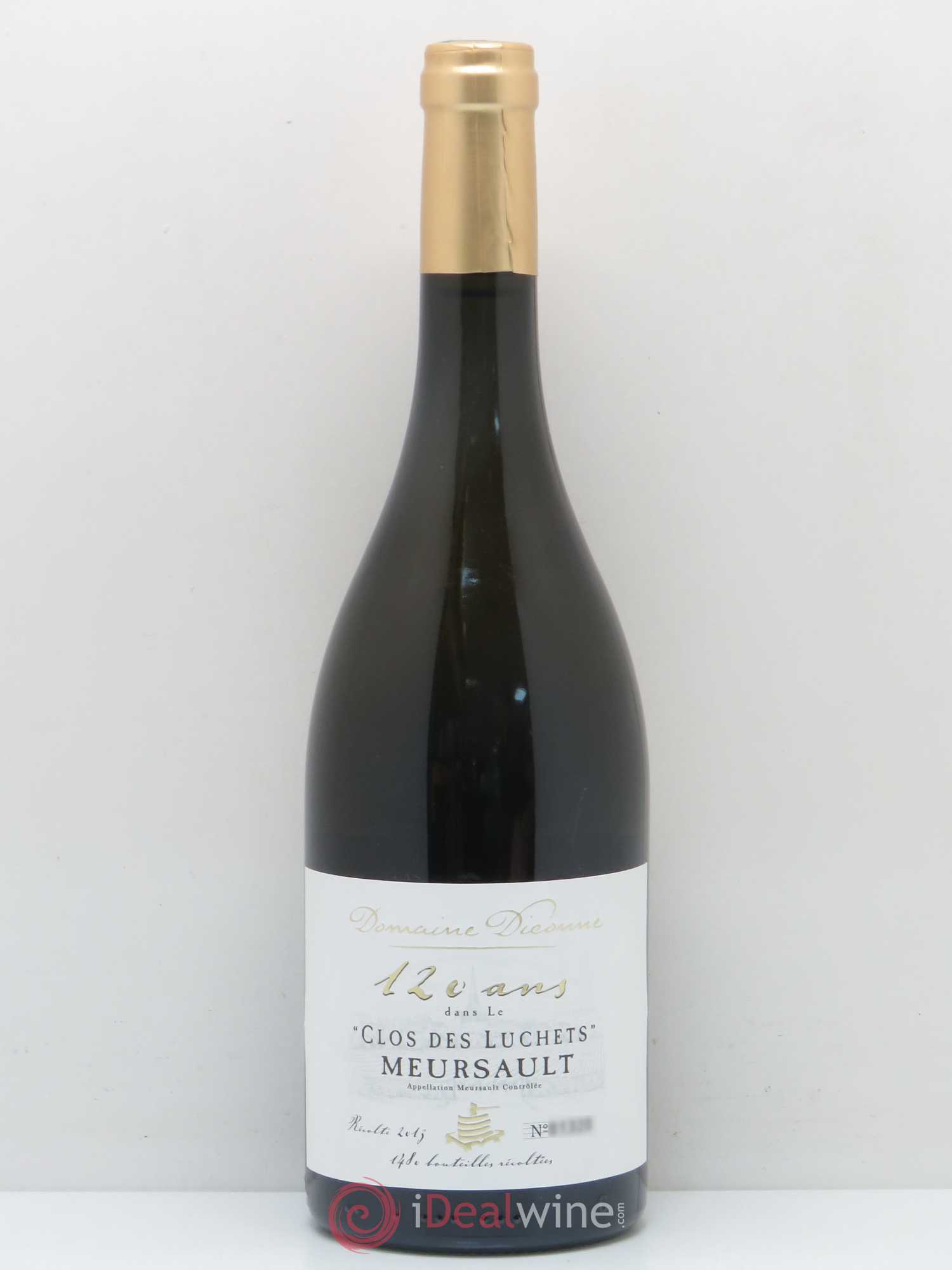 Meursault Clos des Luchets Très Vieilles Vignes Domaine Diconne 2013 - Posten von 1 Flasche - 0