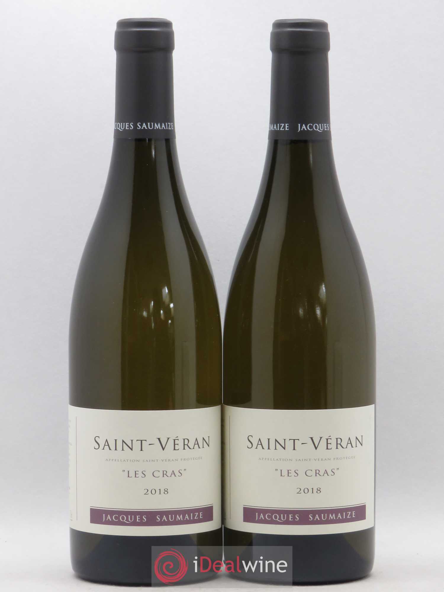 Saint-Véran Les Cras Domaine Saumaize (sans prix de reserve) 2018 - Posten von 2 Flaschen - 0