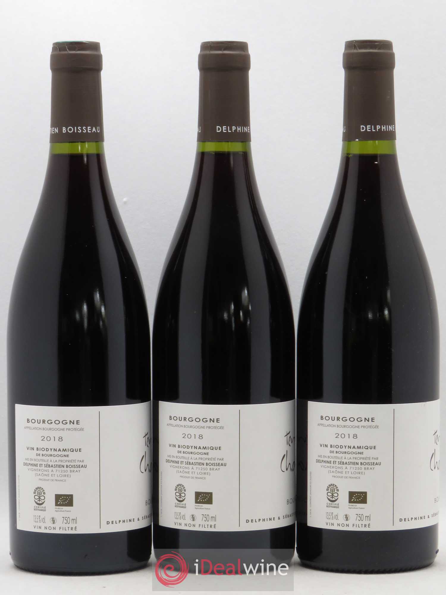 Bourgogne La Vigne Mouton Terres De Chazeux (sans prix de reserve) 2018 - Posten von 3 Flaschen - 1