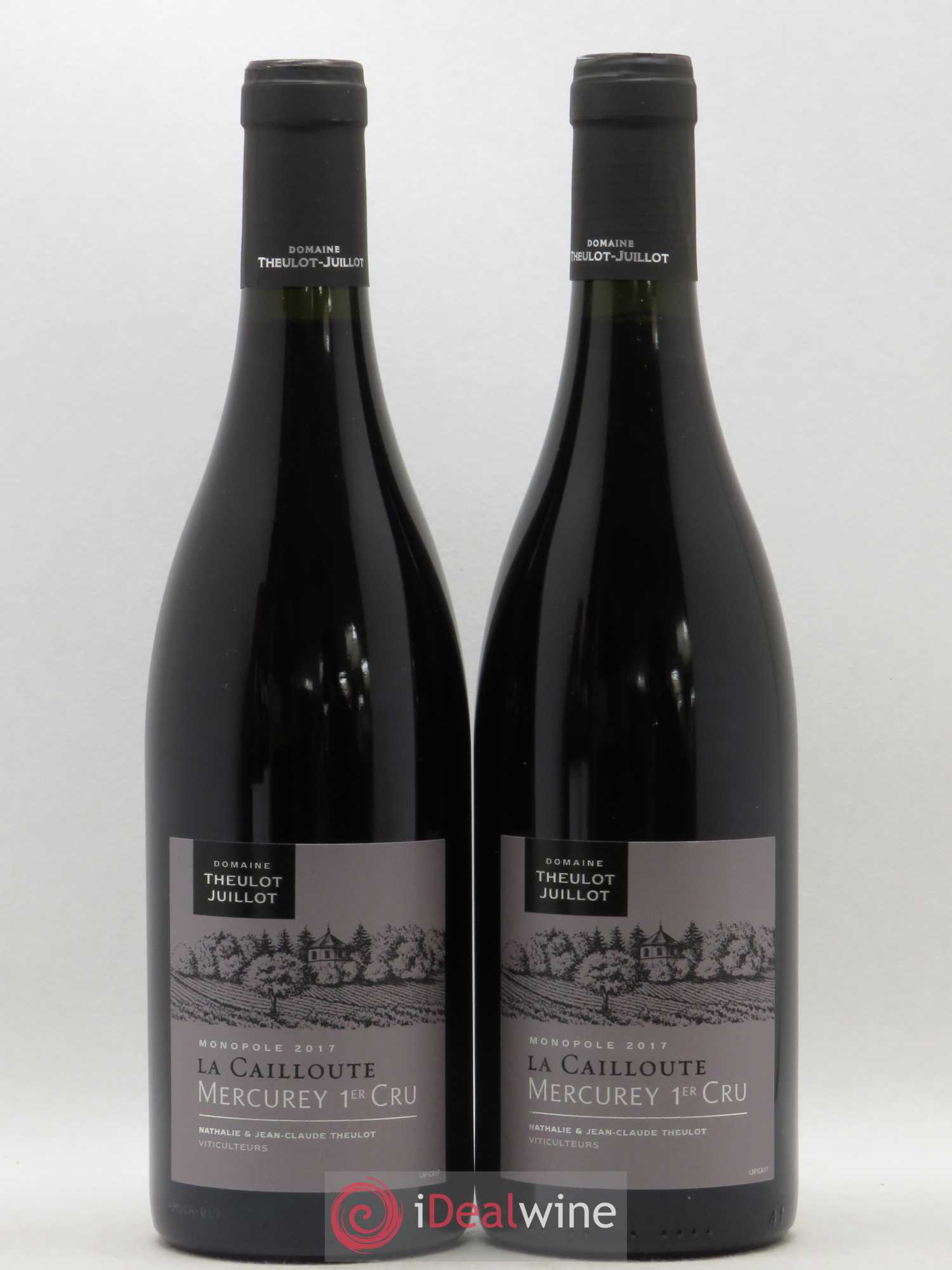 Mercurey 1er Cru La Cailloute Domaine Theulot Juillot (sans prix de reserve) 2017 - Posten von 2 Flaschen - 0