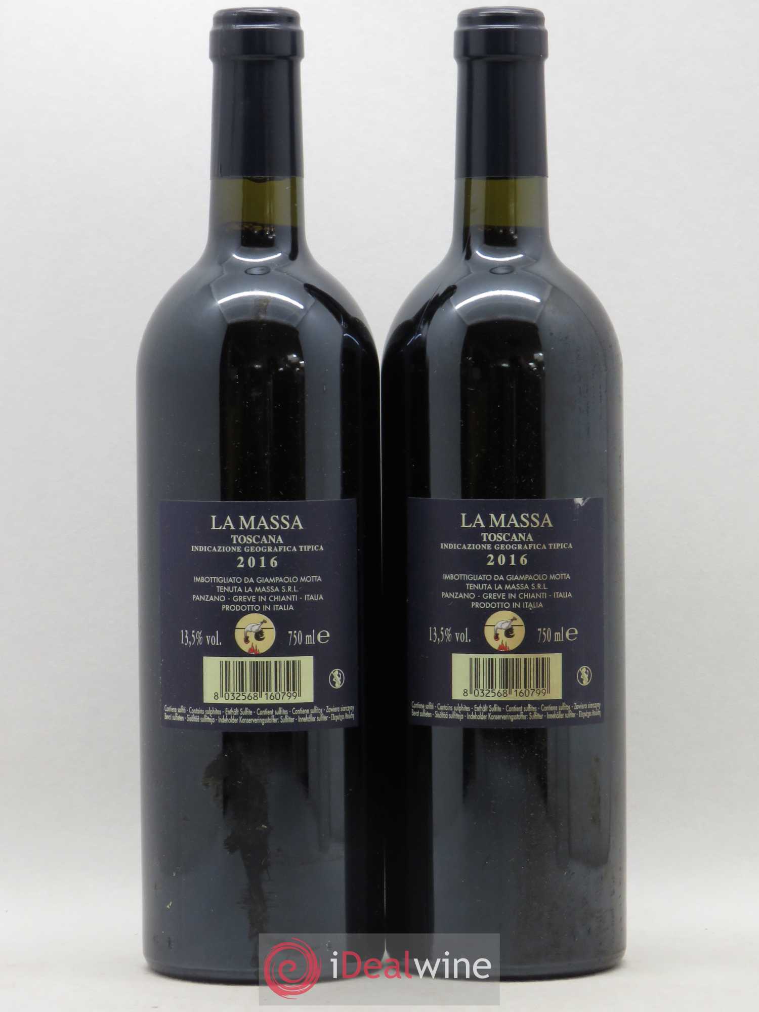 Toscana IGT La Massa (sans prix de reserve) 2016 - Lot de 2 bouteilles - 1