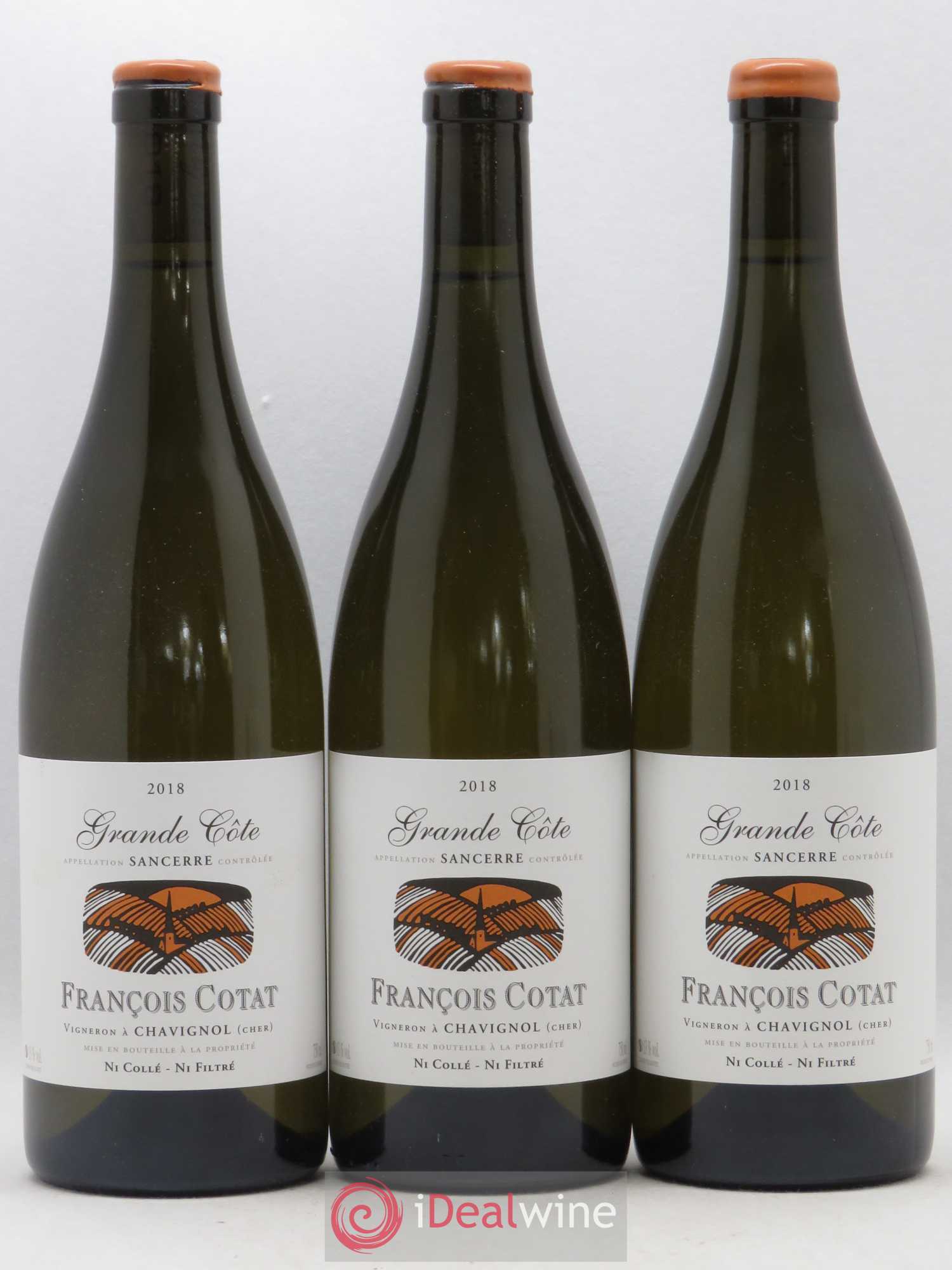 Sancerre La Grande Côte François Cotat 2018 - Posten von 3 Flaschen - 0
