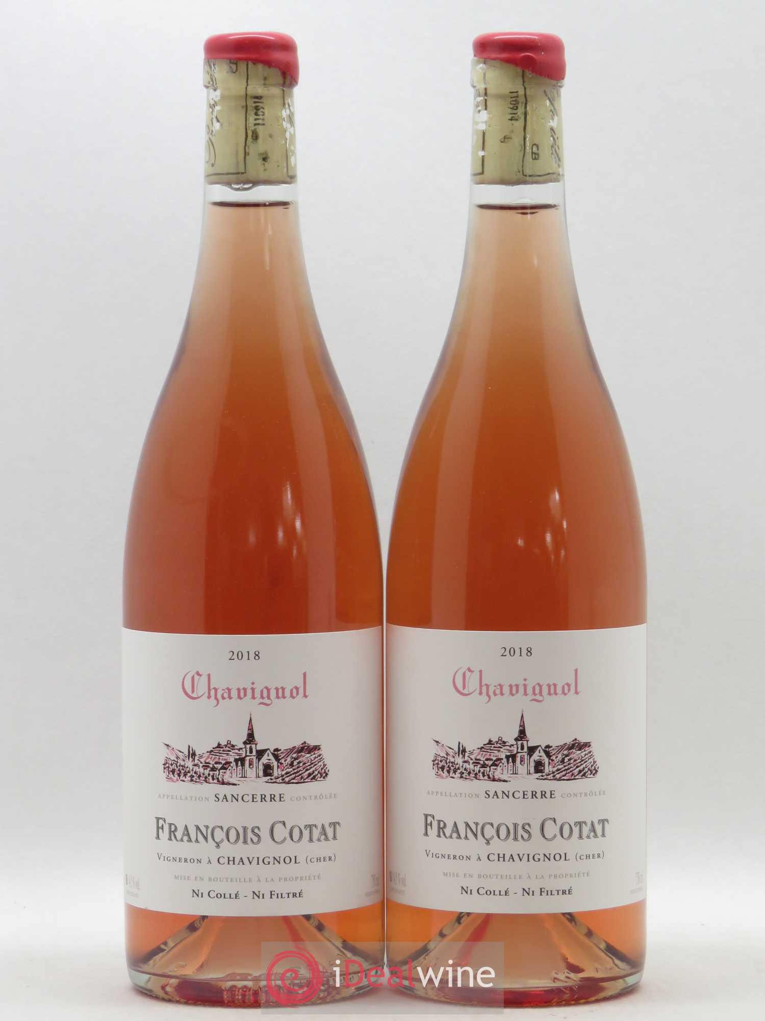 Sancerre François Cotat Chavignol (sans prix de reserve) 2018 - Lotto di 2 bottiglie - 0