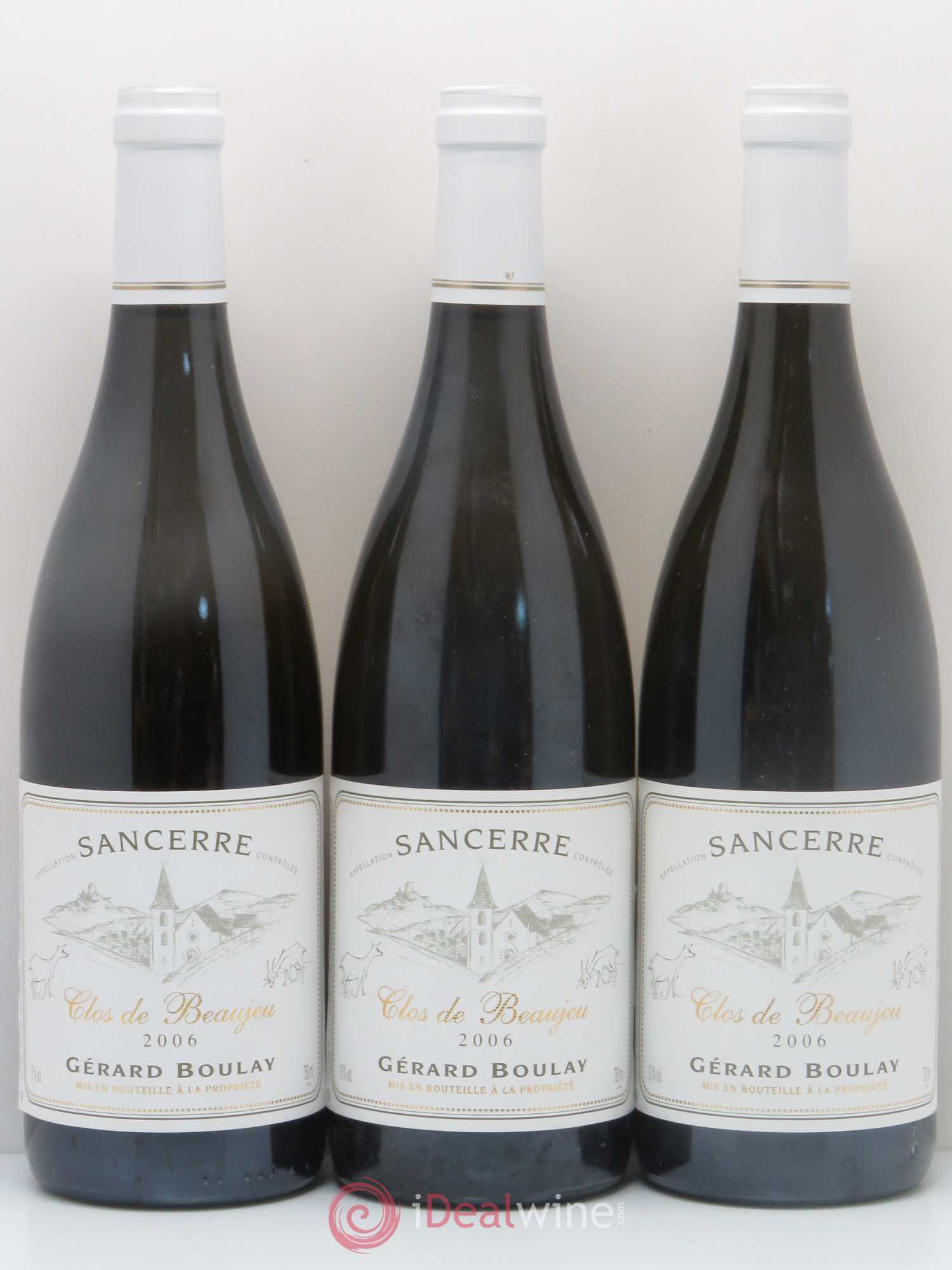 Sancerre Clos de Beaujeu Gérard Boulay 2006 - Lot de 3 bouteilles - 0