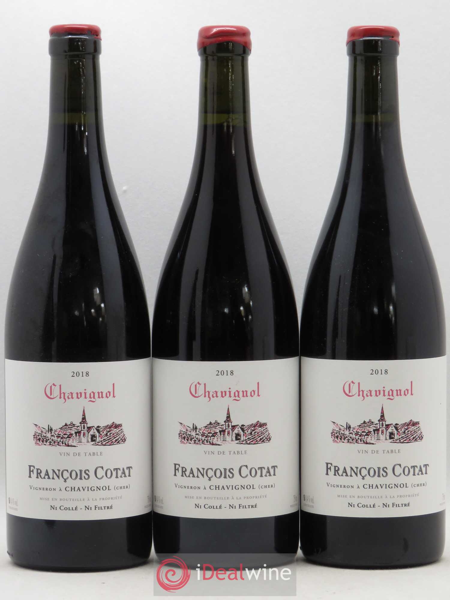 Vin de table - Chavignol François Cotat 2018 - Posten von 3 Flaschen - 0