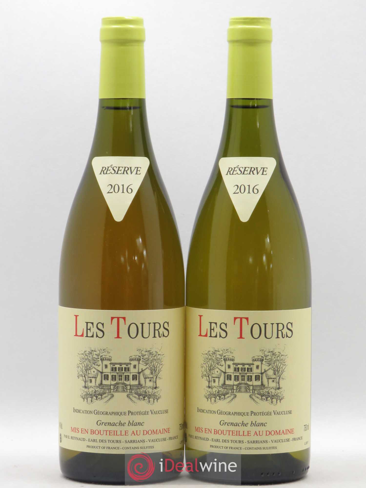 Vaucluse (Vin de Pays de Vaucluse) Les Tours Grenache Blanc Emmanuel Reynaud 2016 - Posten von 2 Flaschen - 0