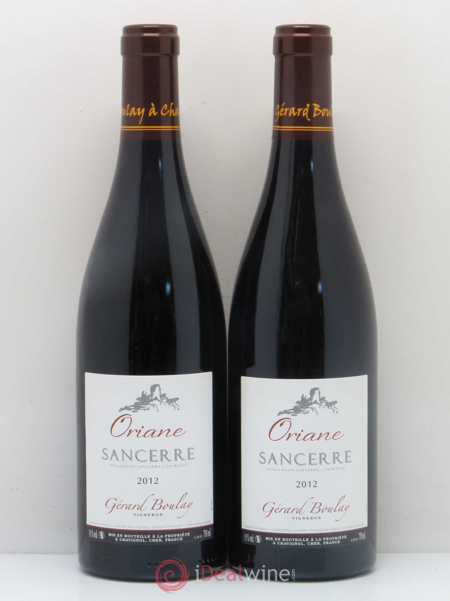 Sancerre Oriane Gérard Boulay 2012 - Lot de 2 bouteilles - 0