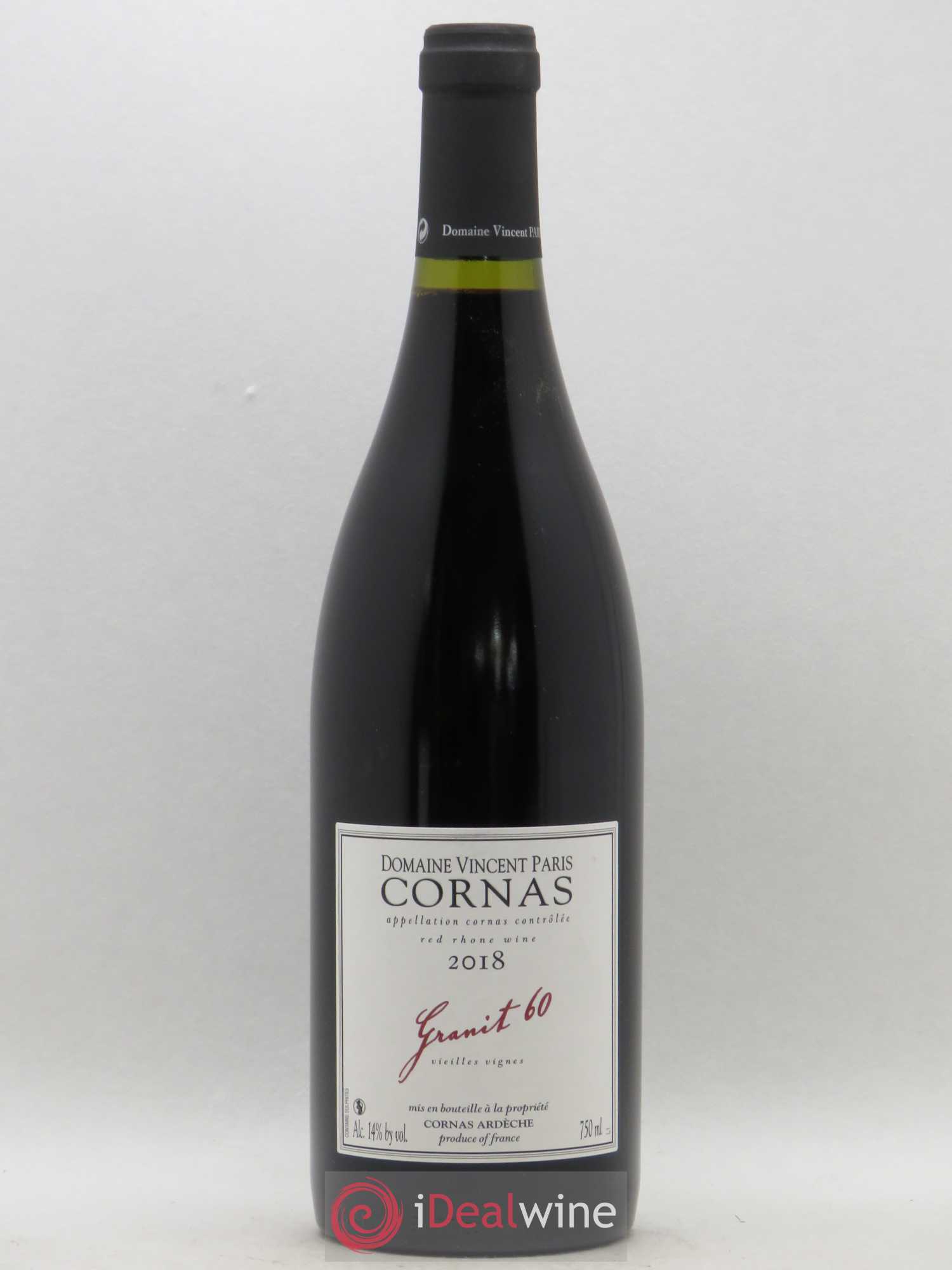 Cornas Granit 60 Vieilles Vignes Vincent Paris (sans prix de reserve) 2018 - Lot de 1 bouteille - 0