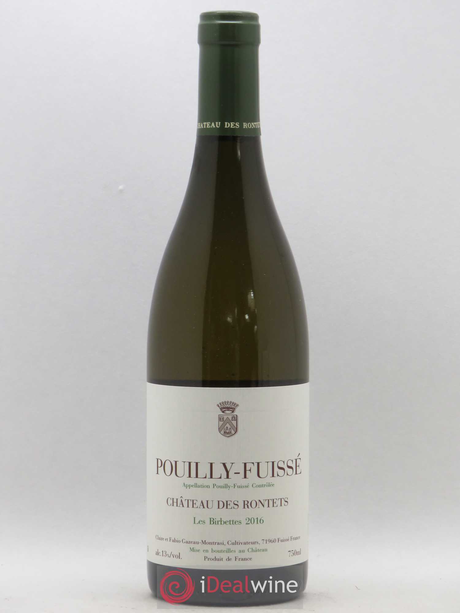 Pouilly-Fuissé Les Birbettes Château des Rontets 2016 - Posten von 1 Flasche - 0