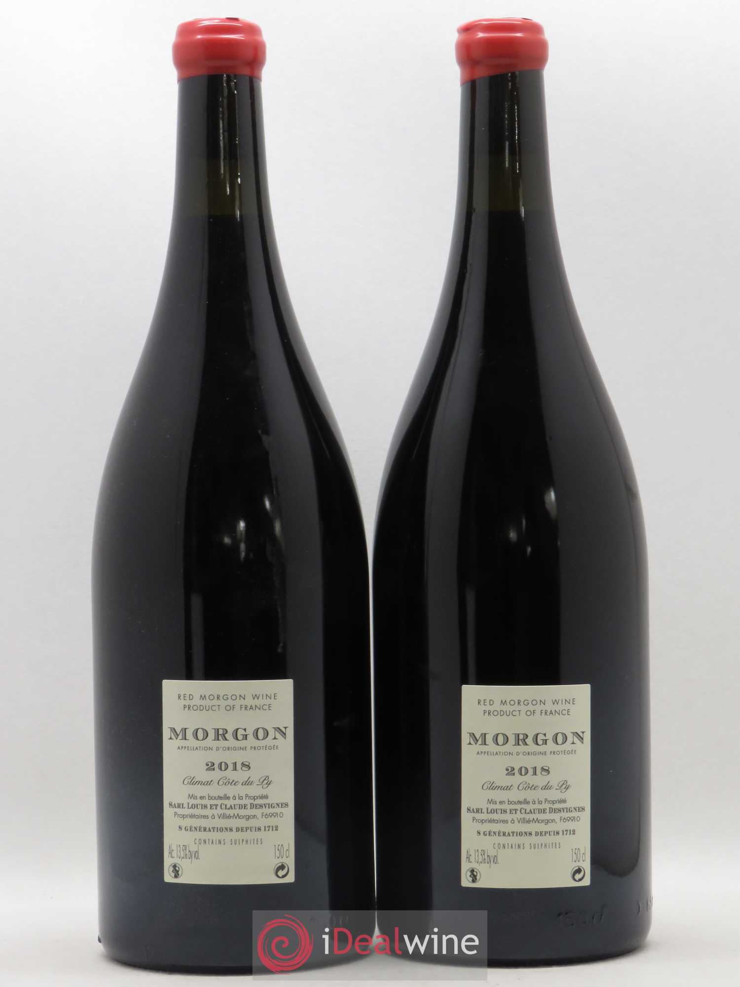 Morgon Côte de Py Javernières Louis-Claude Desvignes  2018 - Posten von 2 Magnum - 1