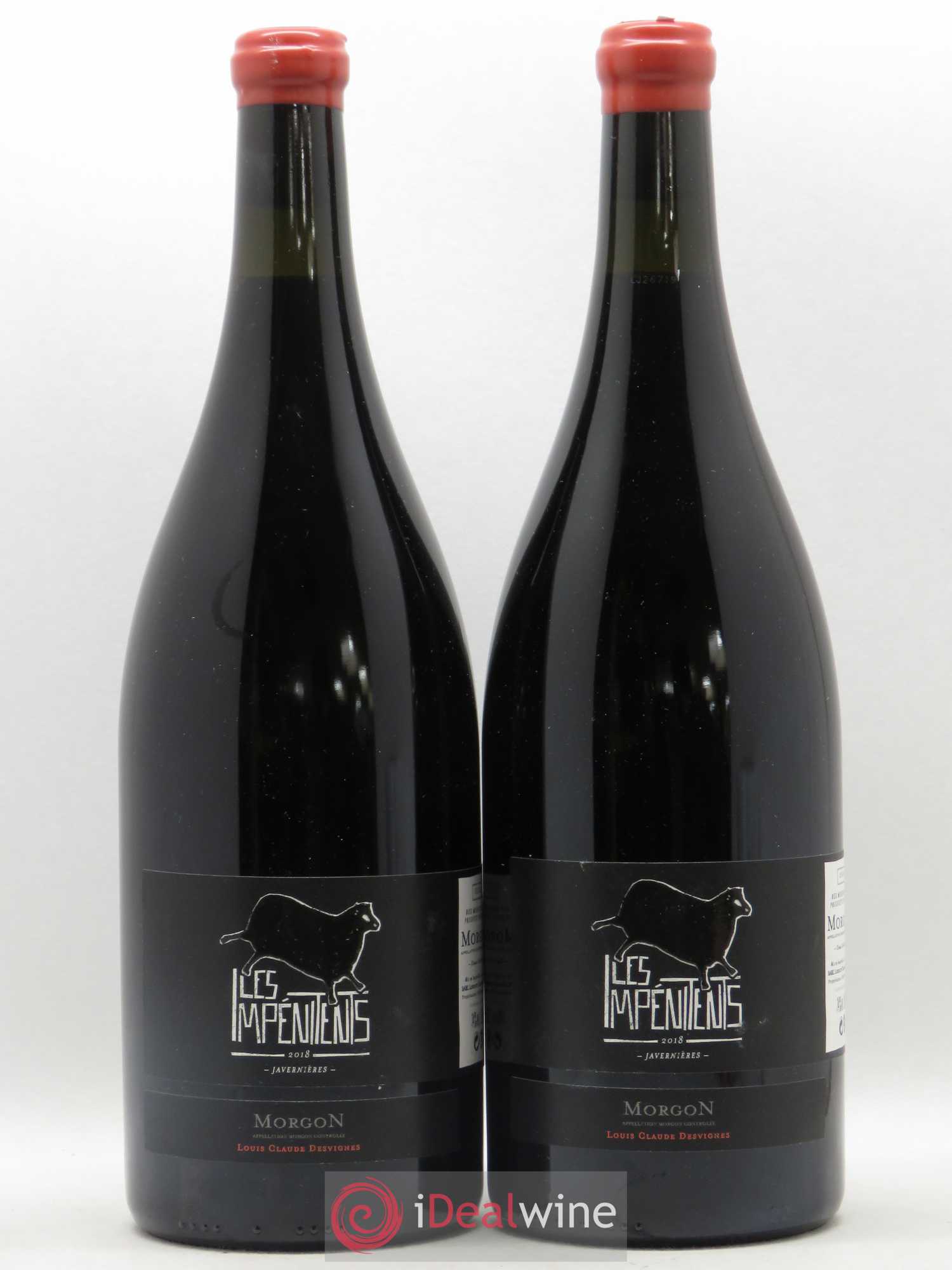 Morgon Javernières Les Impénitents Louis-Claude Desvignes (sans prix de reserve) 2018 - Lot de 2 magnums - 0