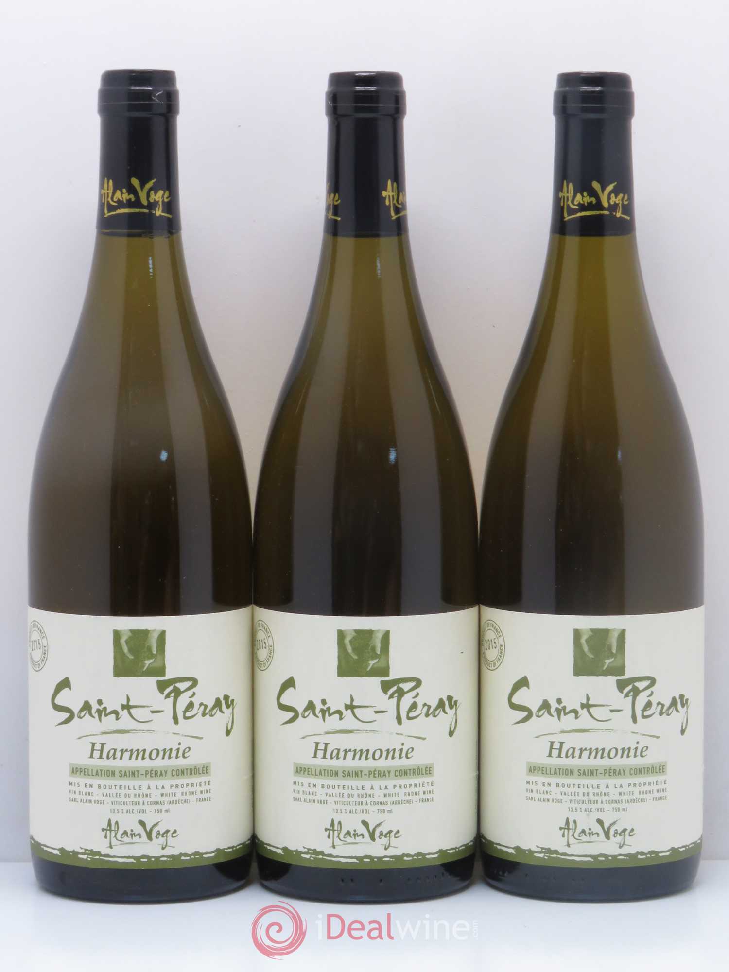 Saint-Péray Harmonie Alain Voge (Domaine) 2015 - Lot de 3 bouteilles - 0