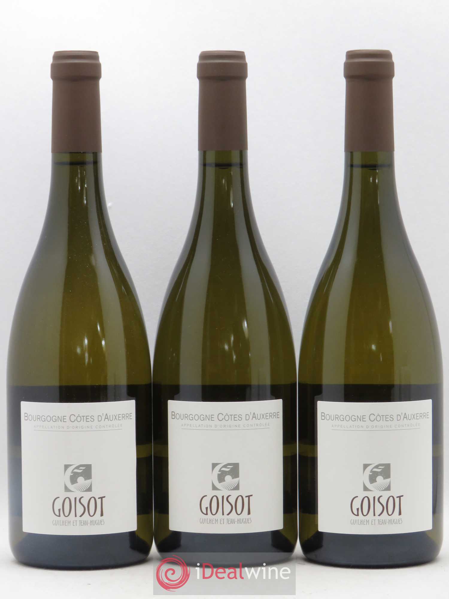 Bourgogne Cotes d'Auxerre Domaine Goisot (sans prix de reserve) 2018 - Posten von 3 Flaschen - 0
