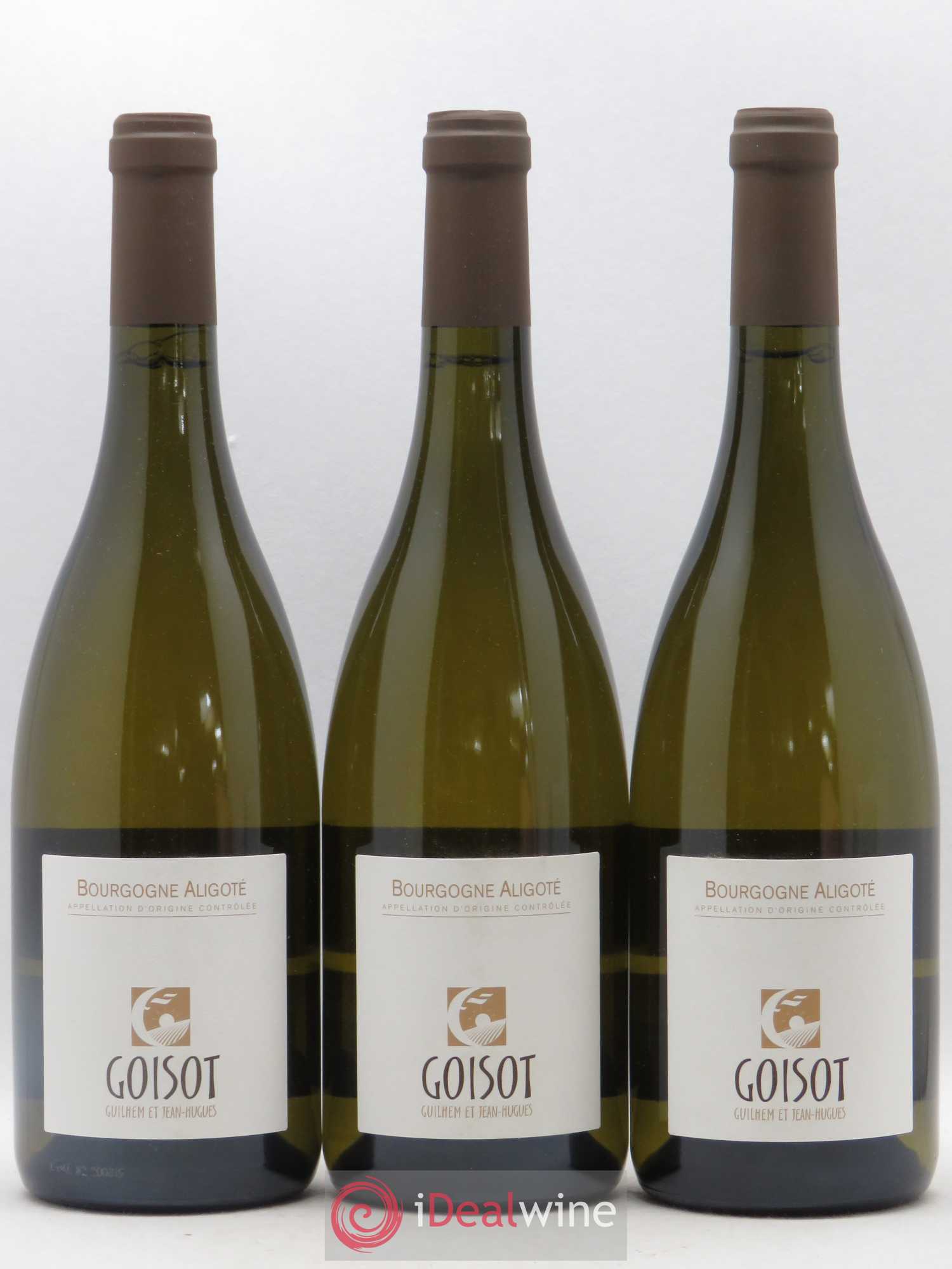 Bourgogne aligoté Domaine Goisot (sans prix de reserve) 2018 - Posten von 3 Flaschen - 0