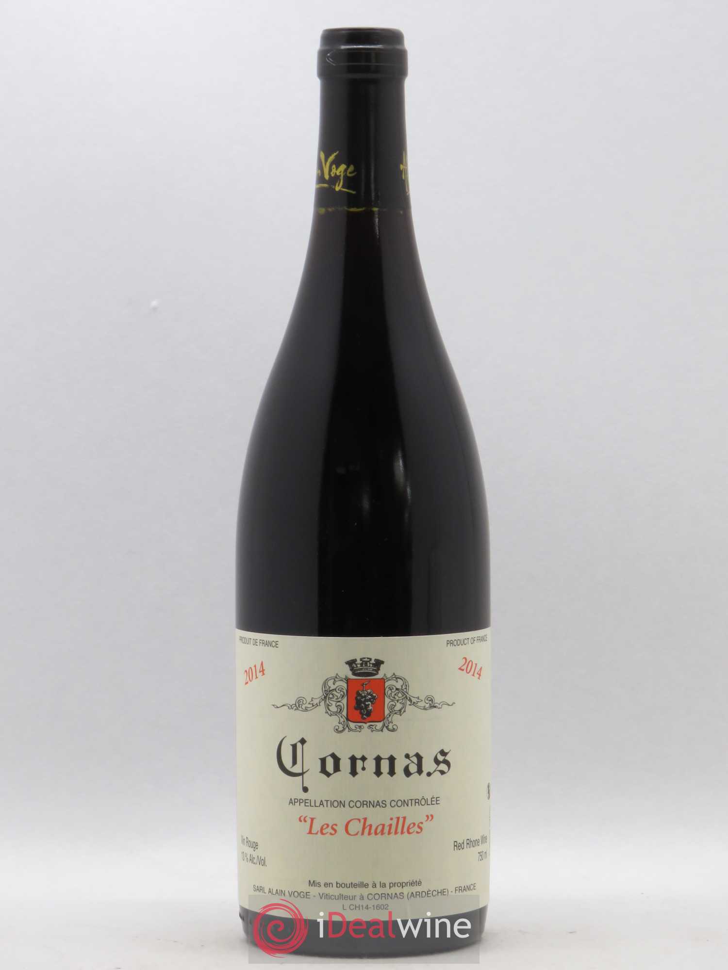 Cornas Les Chailles Alain Voge (Domaine) (sans prix de reserve) 2014 - Lot de 1 bouteille - 0