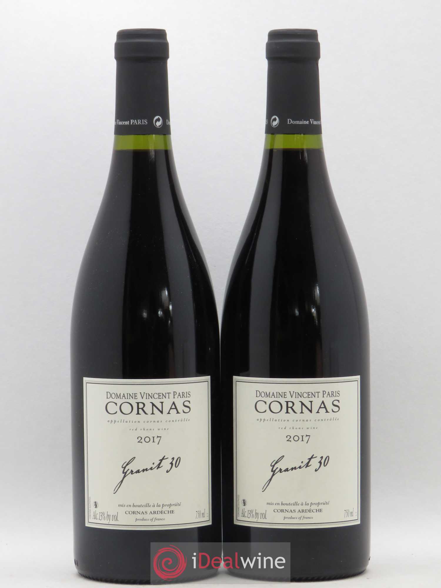 Cornas Granit 30 Vincent Paris 2017 - Posten von 2 Flaschen - 0