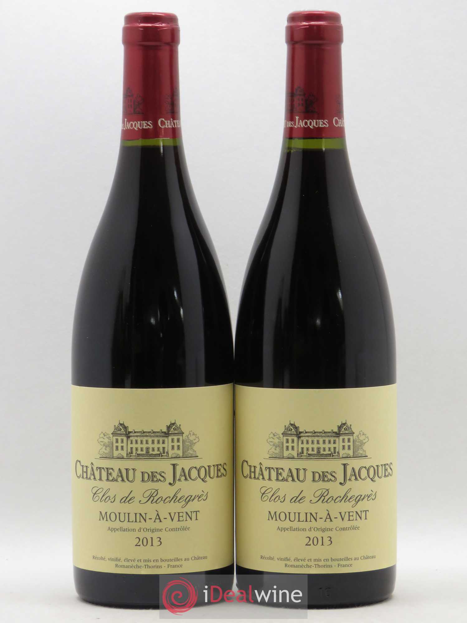 Moulin-à-Vent Clos de Rochegrès Château des Jacques 2013 - Posten von 2 Flaschen - 0
