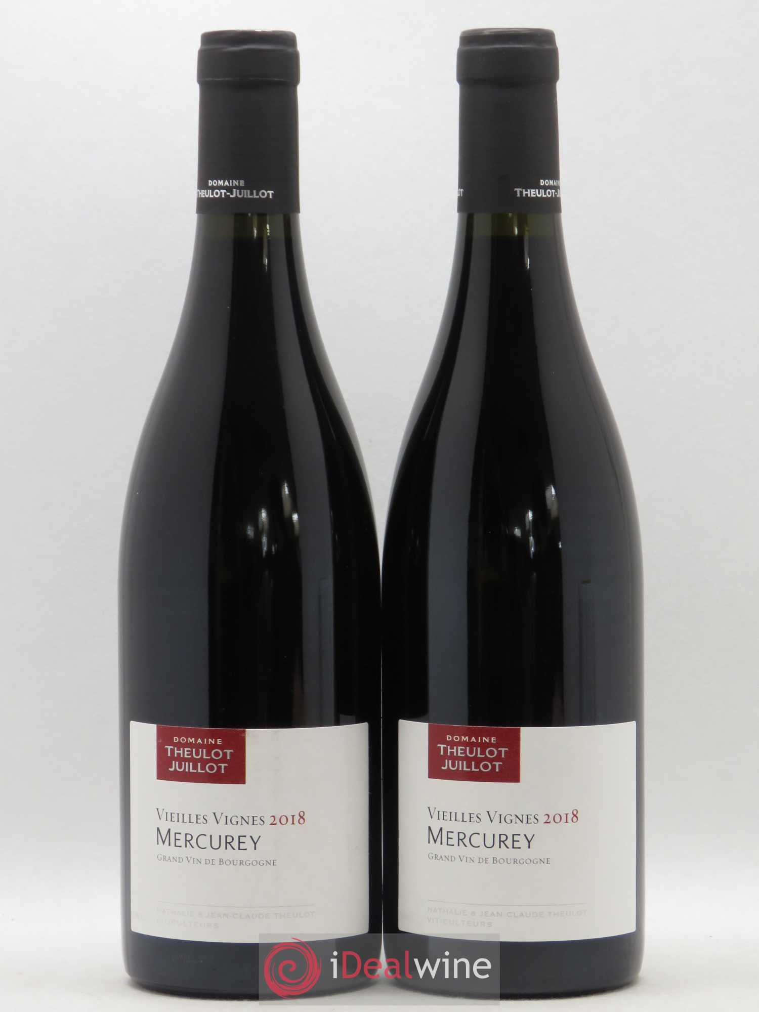 Mercurey Vieilles Vignes Domaine Theulot Juillot (sans prix de reserve) 2018 - Posten von 2 Flaschen - 0