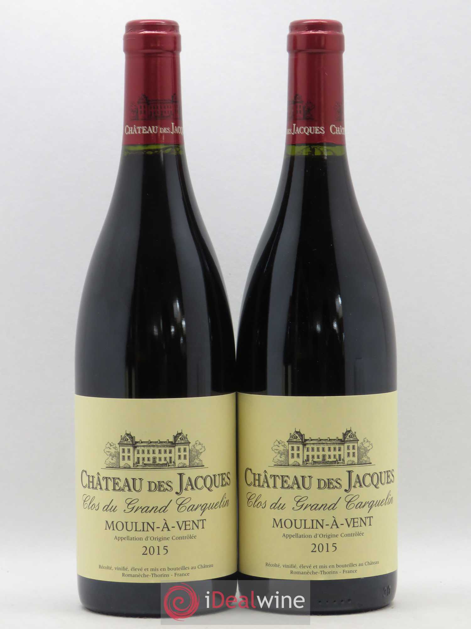 Moulin-à-Vent Clos du Grand Carquelin Château des Jacques 2015 - Lotto di 2 bottiglie - 0