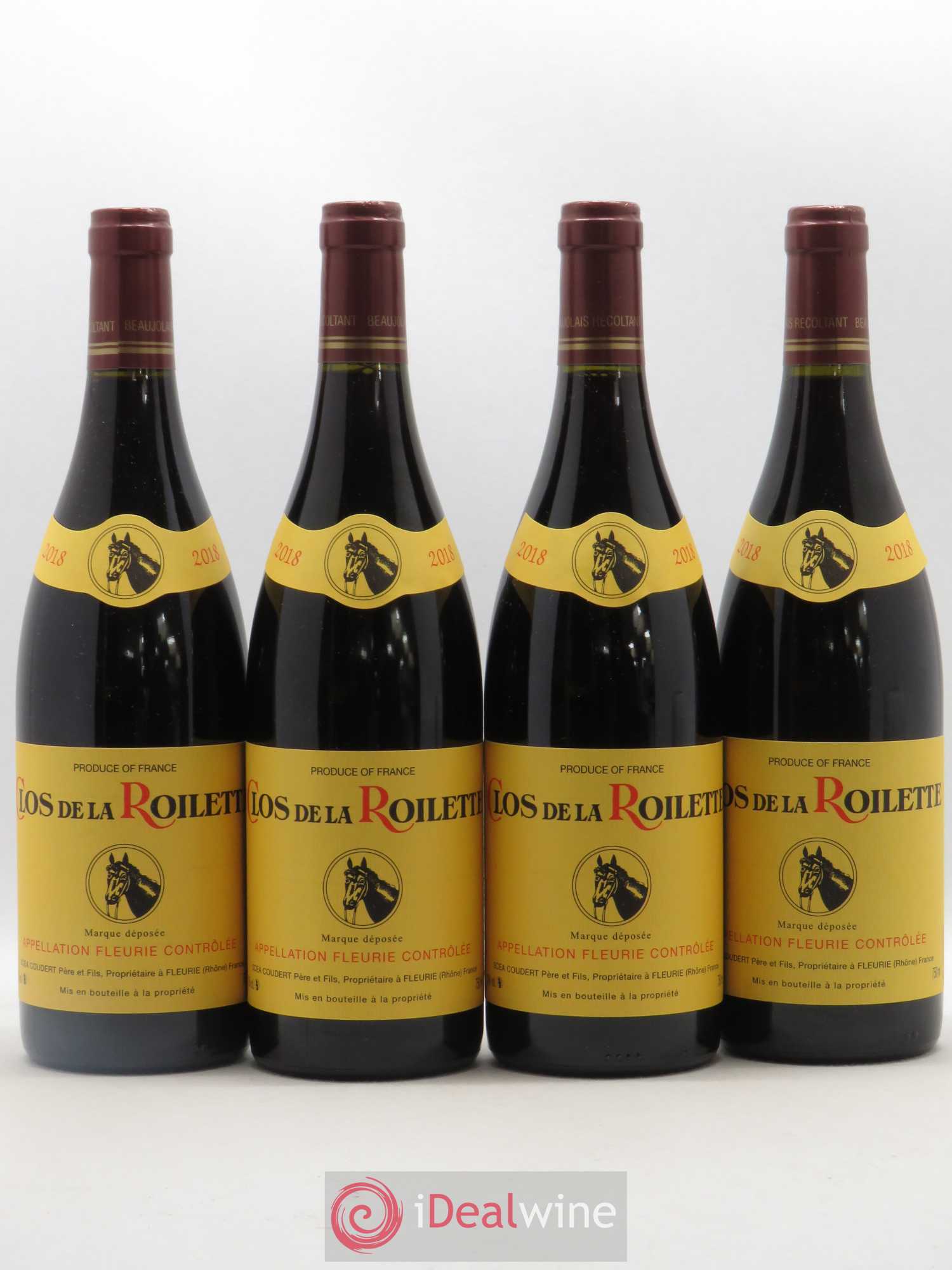 Fleurie Clos de la Roilette 2018 - Lotto di 4 bottiglie - 0