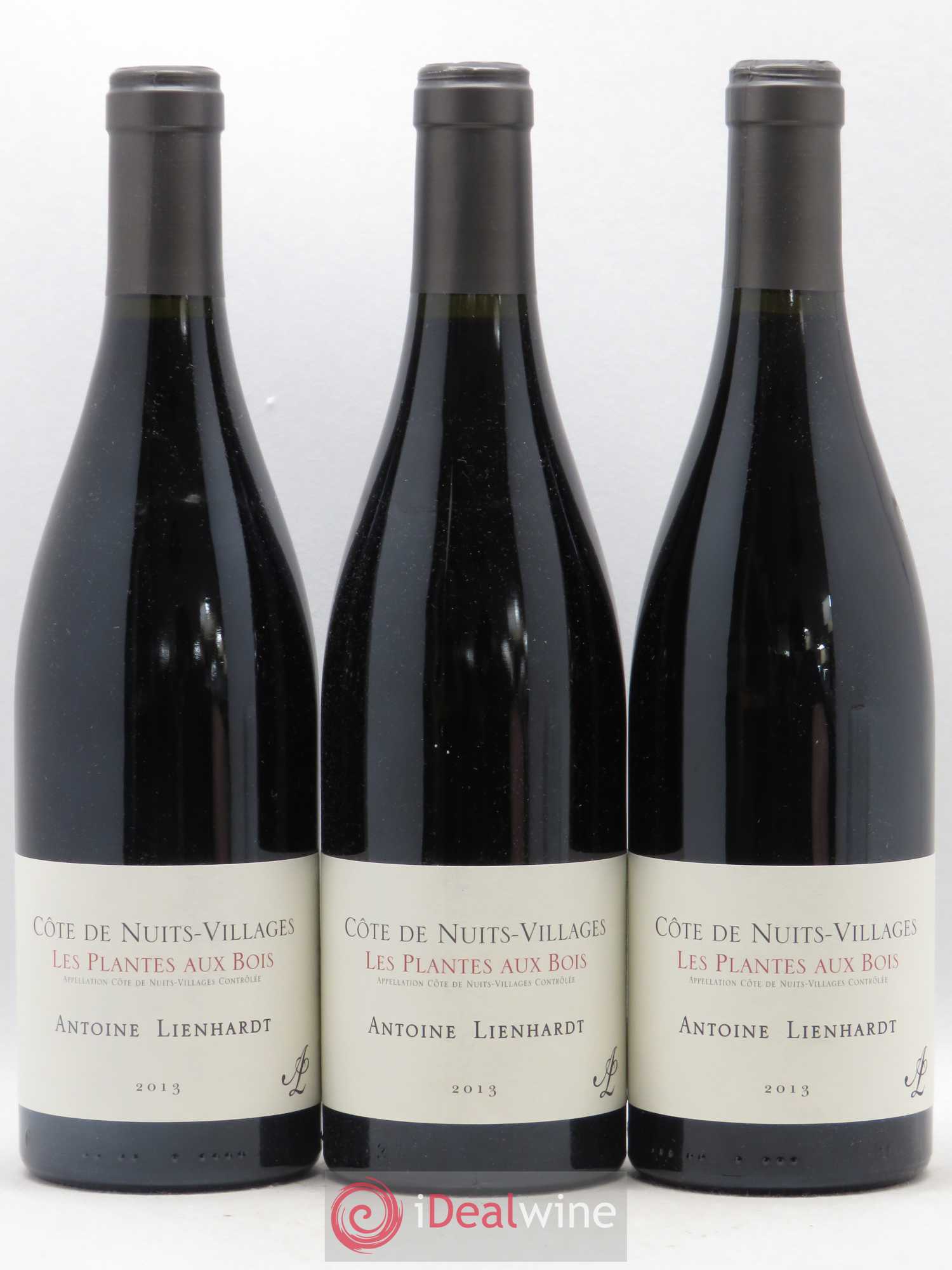 Côte de Nuits-Villages Les Plantes Aux Bois Antoine Lienhardt (sans prix de reserve) 2013 - Posten von 3 Flaschen - 0