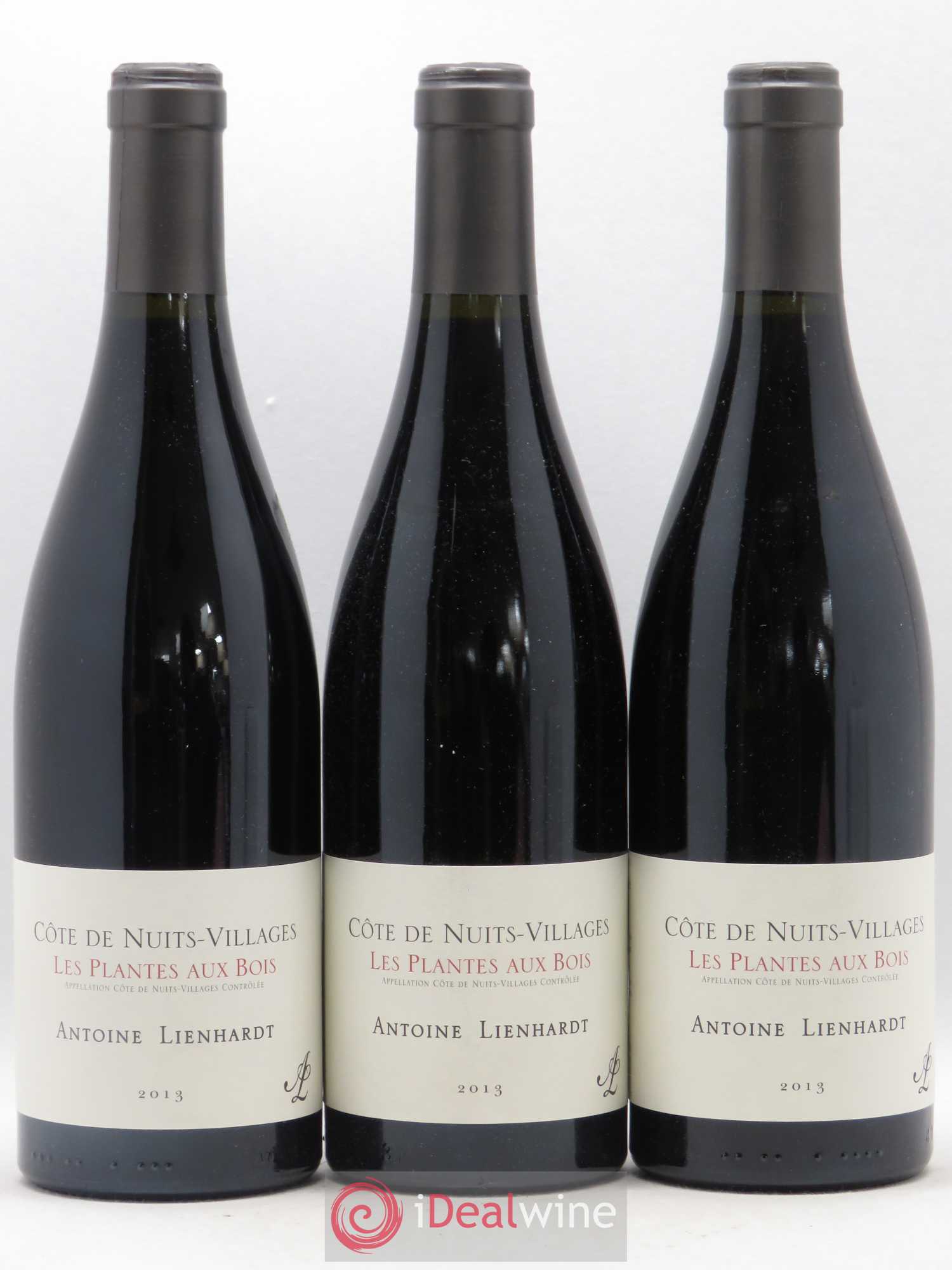 Côte de Nuits-Villages Les Plantes Aux Bois Antoine Lienhardt (sans prix de reserve) 2013 - Posten von 3 Flaschen - 0