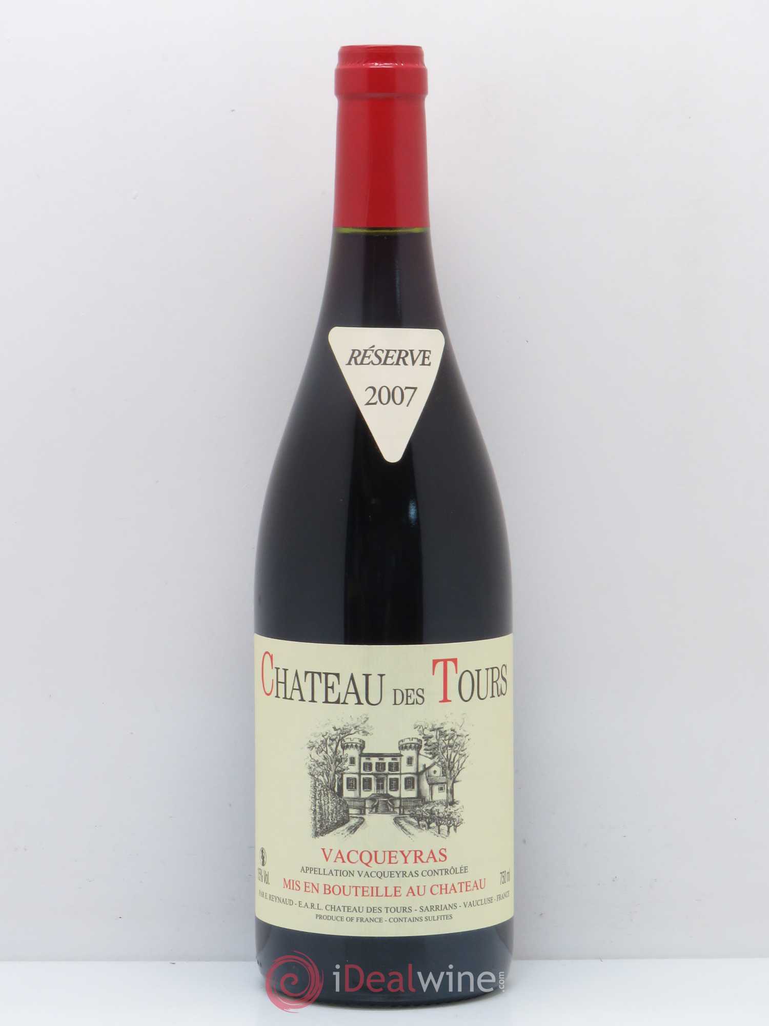 Vacqueyras Château des Tours Emmanuel Reynaud 2007 - Lot de 1 bouteille - 0
