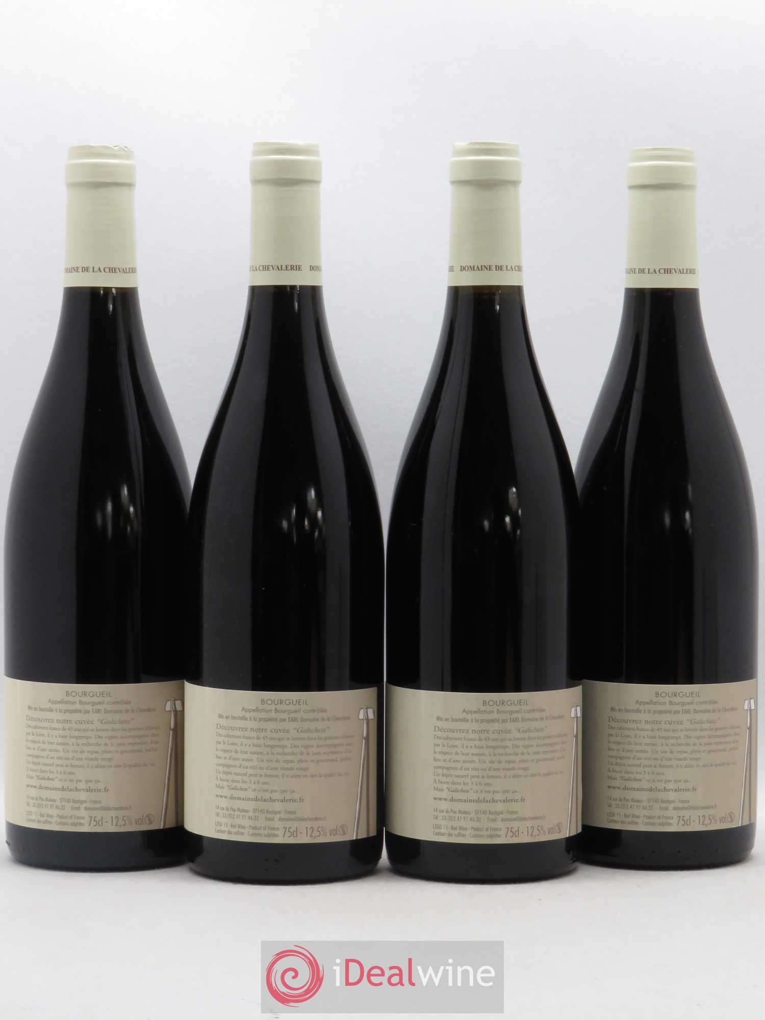 Bourgueil Galichets Domaine de la Chevalerie (sans prix de reserve) 2015 - Lot de 4 bouteilles - 1
