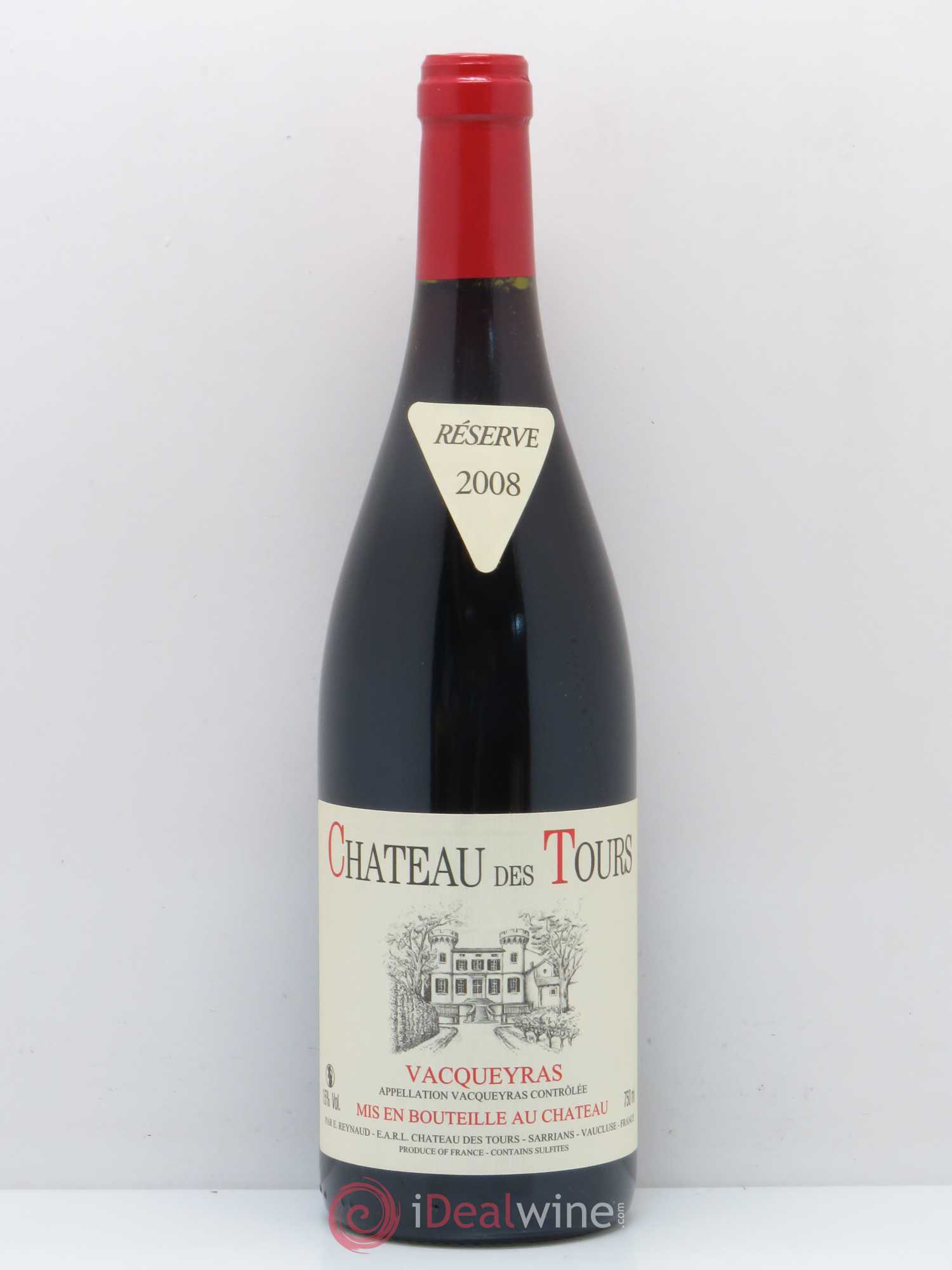 Vacqueyras Château des Tours Emmanuel Reynaud 2008 - Lot de 1 bouteille - 0