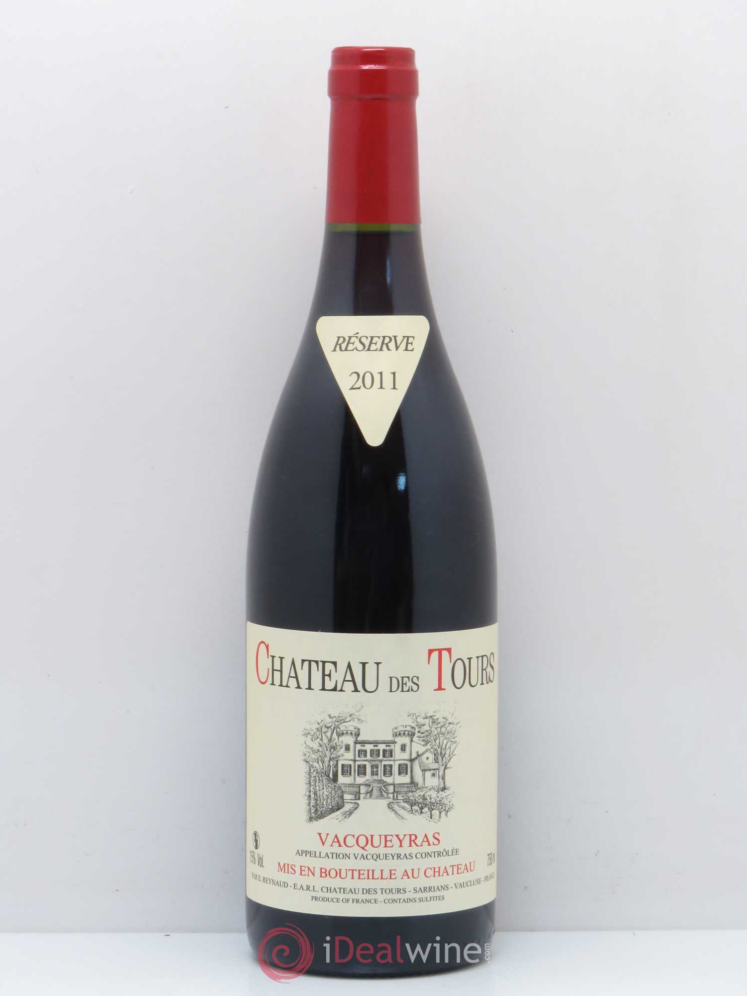 Vacqueyras Château des Tours Emmanuel Reynaud 2011 - Lot de 1 bouteille - 0
