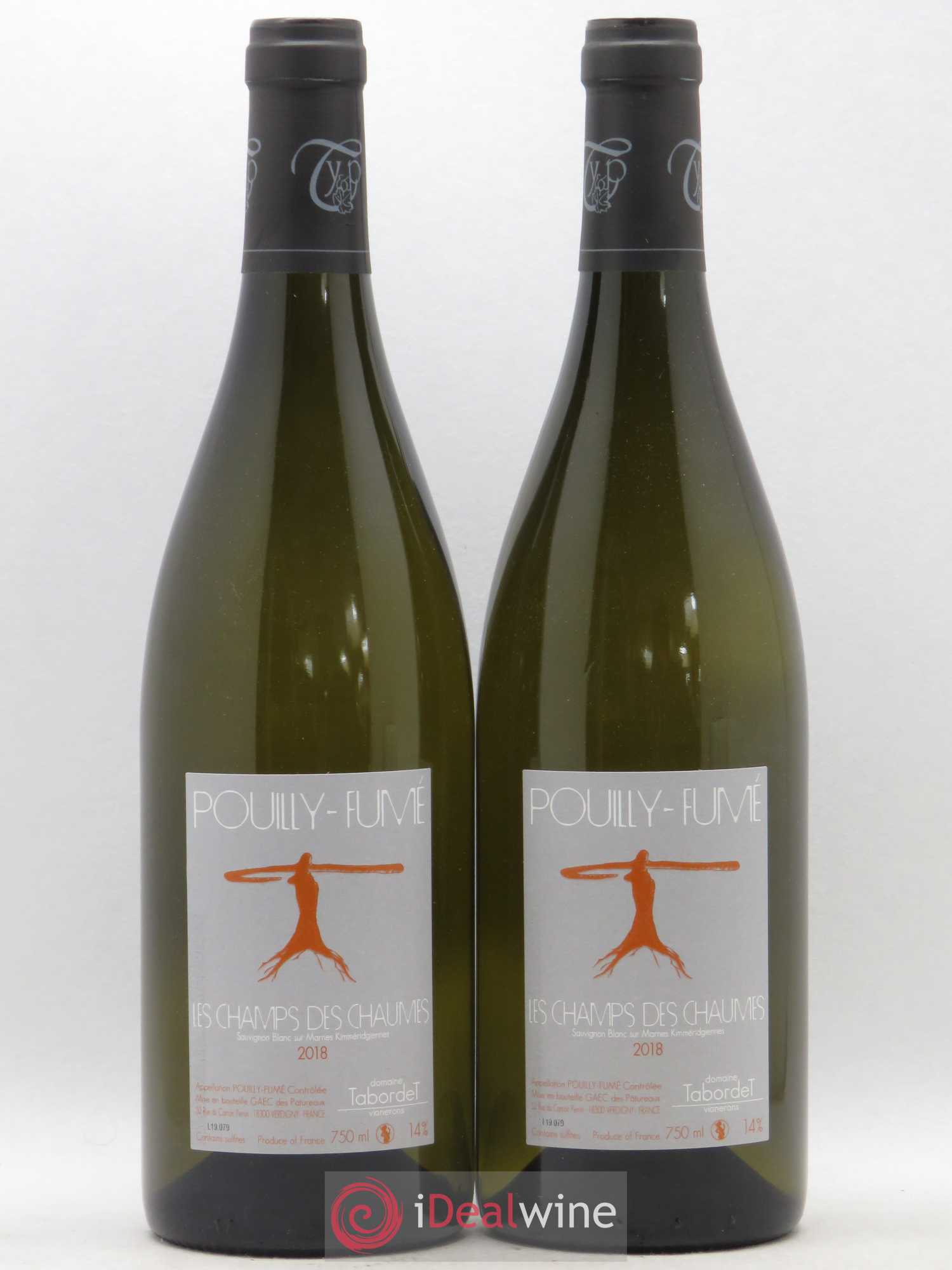 Pouilly-Fumé Les Champs Des Chaumes Marius Et Gaël Tabordet (sans prix de reserve) 2018 - Posten von 2 Flaschen - 0