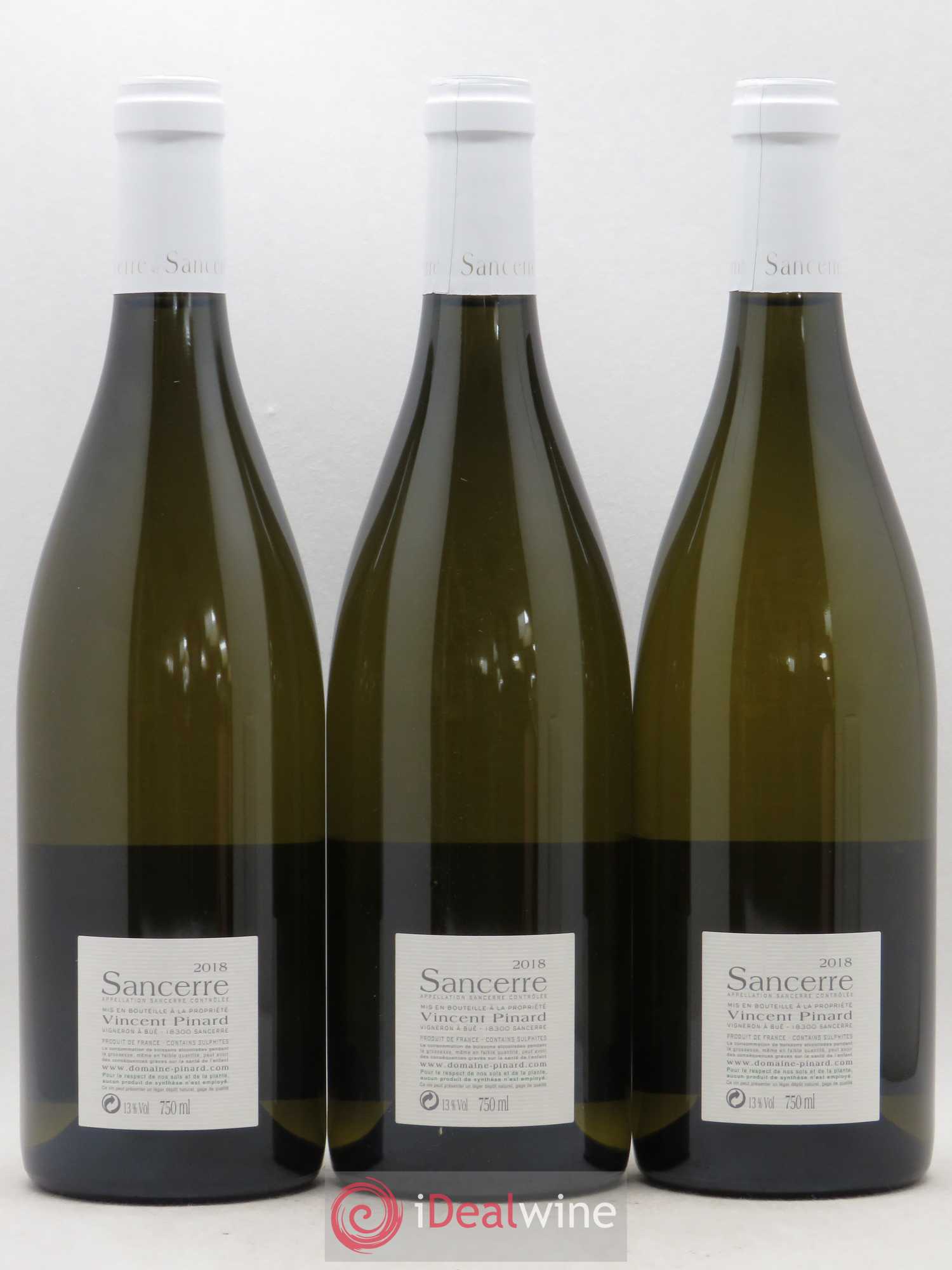 Sancerre Florès Vincent Pinard 2018 - Posten von 3 Flaschen - 1