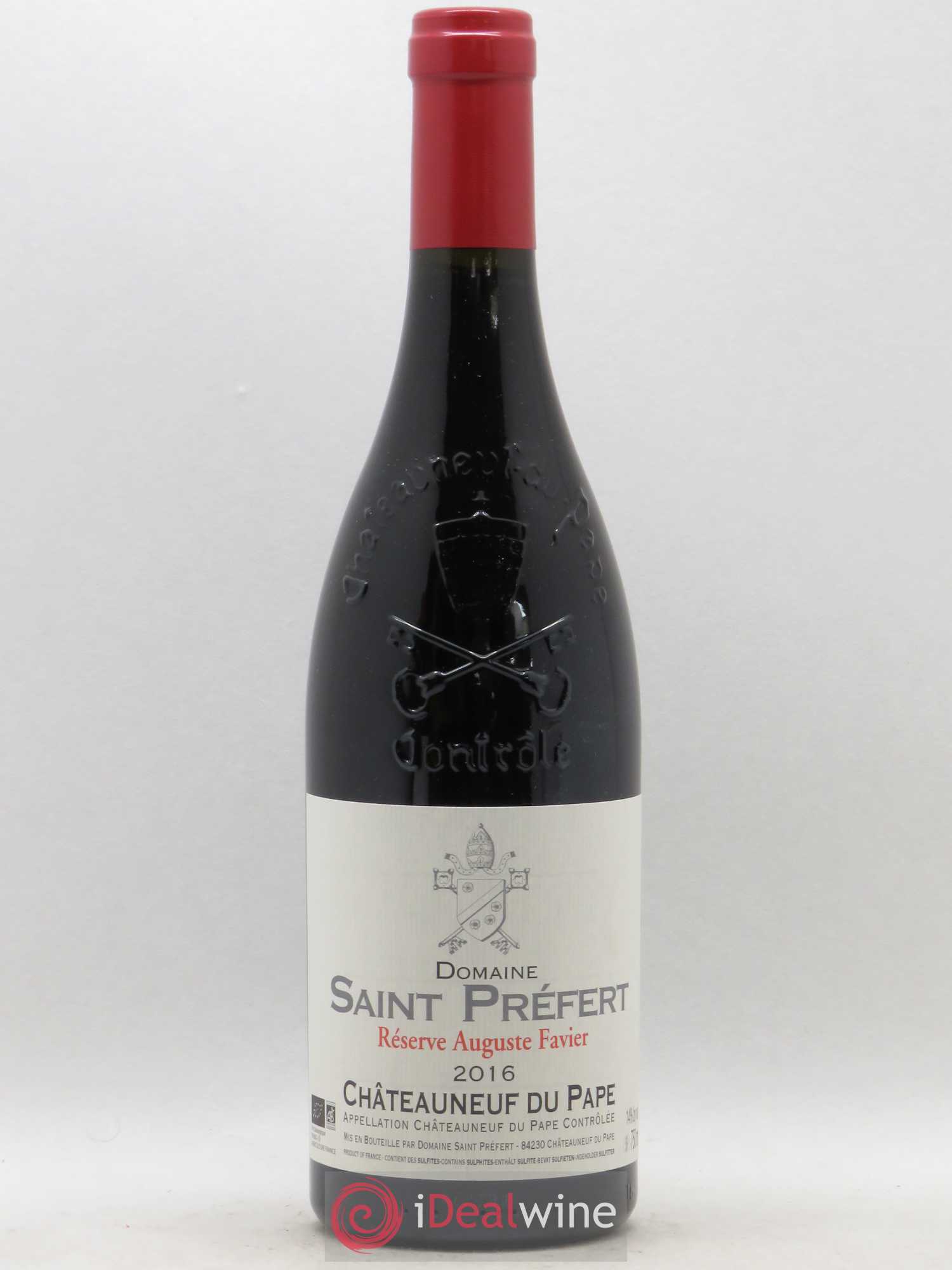 Châteauneuf-du-Pape Réserve Auguste Favier Domaine Saint-Préfert (sans prix de reserve) 2016 - Lot de 1 bouteille - 0