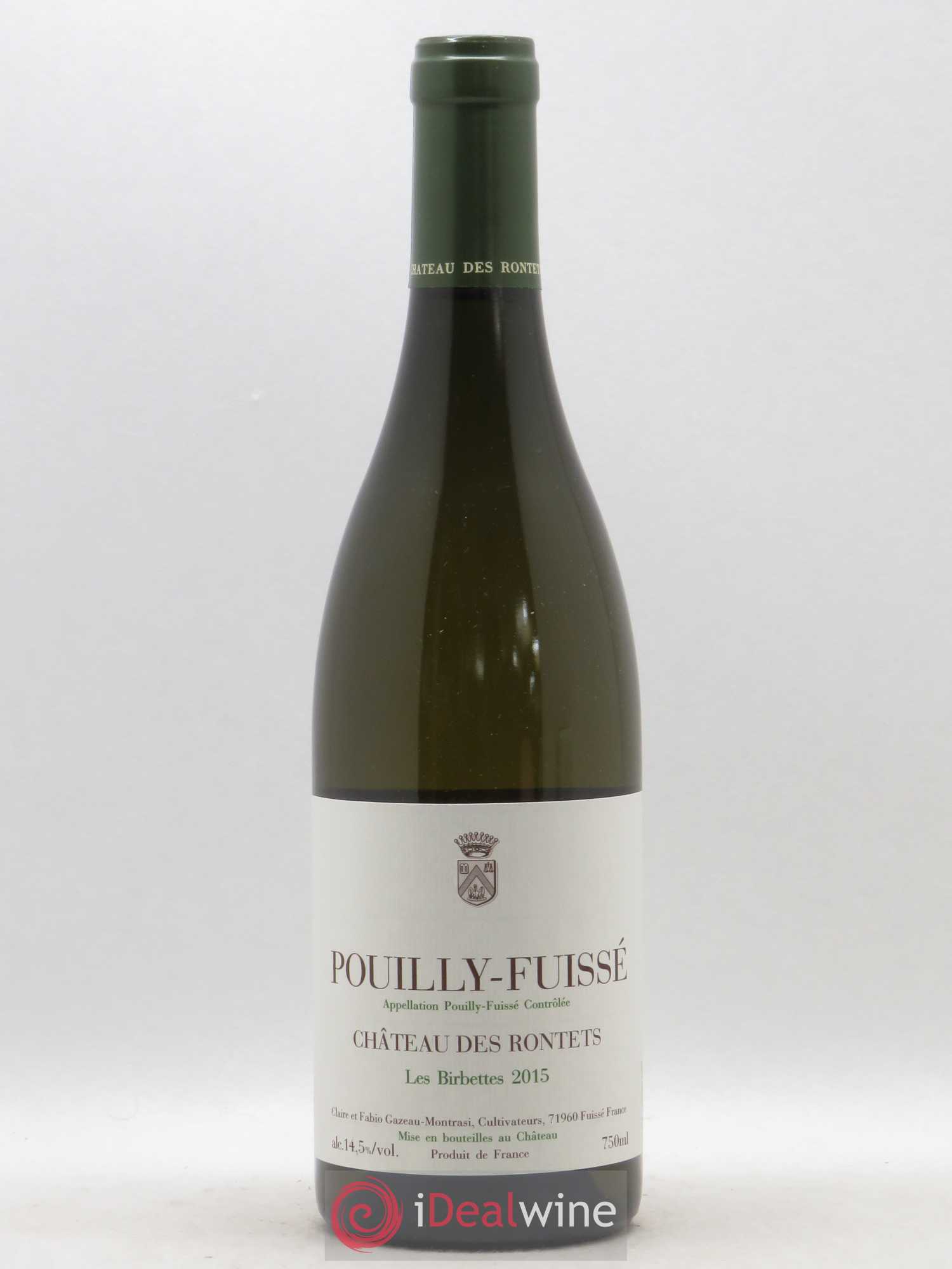 Pouilly-Fuissé Les Birbettes Château des Rontets 2015 - Posten von 1 Flasche - 0