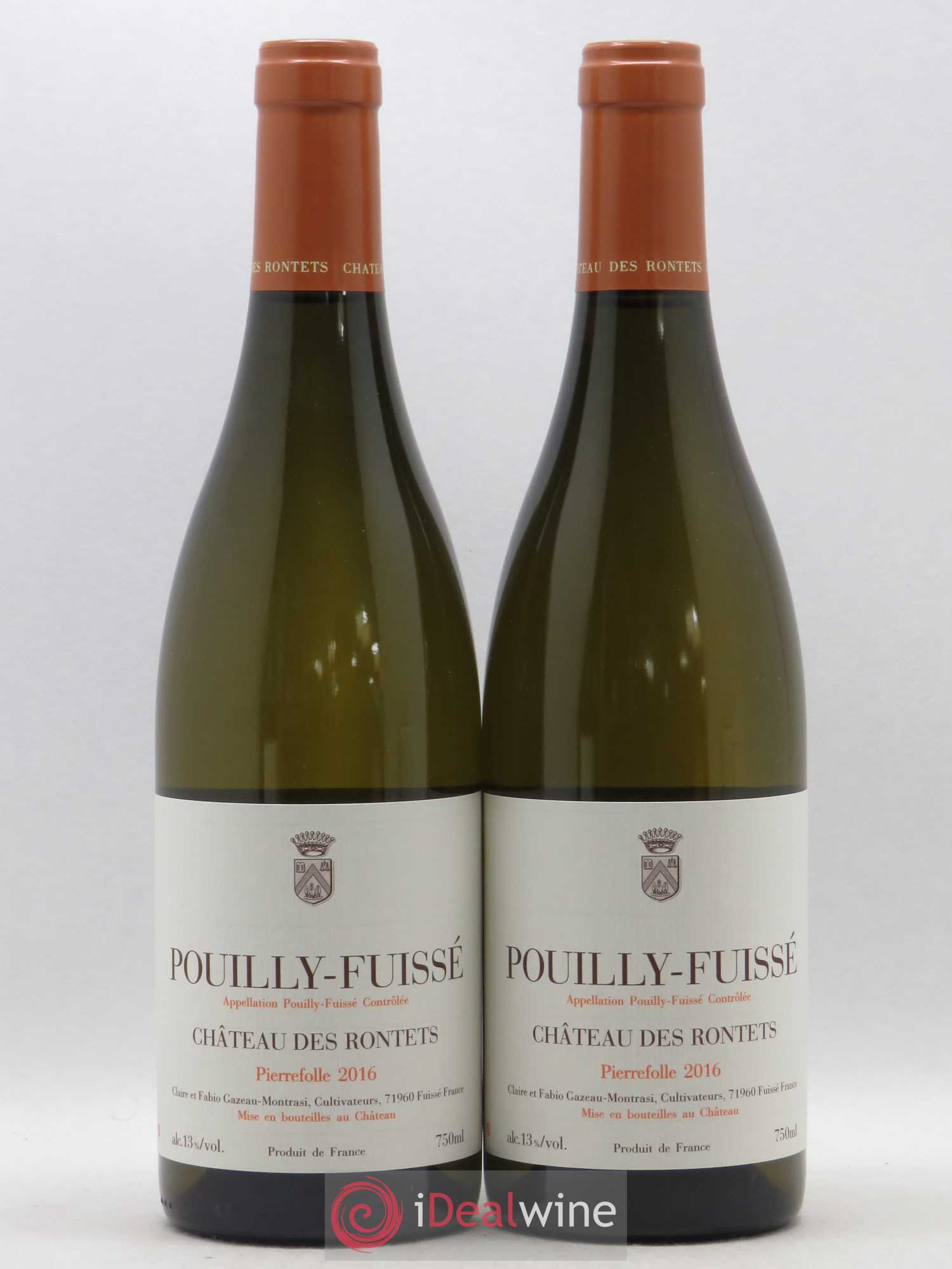 Pouilly-Fuissé Pierrefolle Château des Rontets 2016 - Posten von 2 Flaschen - 0